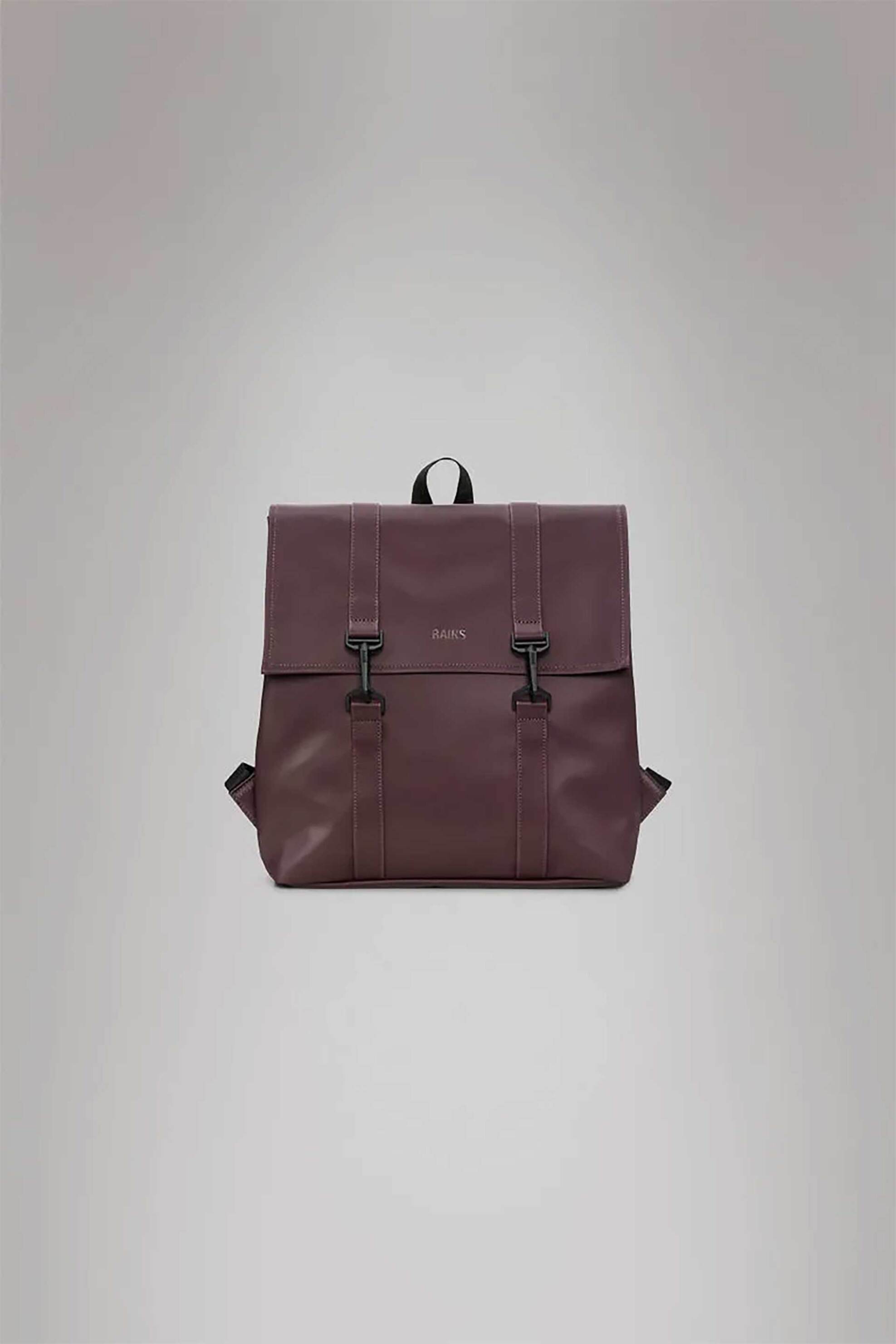 Rains unisex αδιάβροχη τσάντα χειρός μονόχρωμη - R141/13310 Μοβ Σκούρο