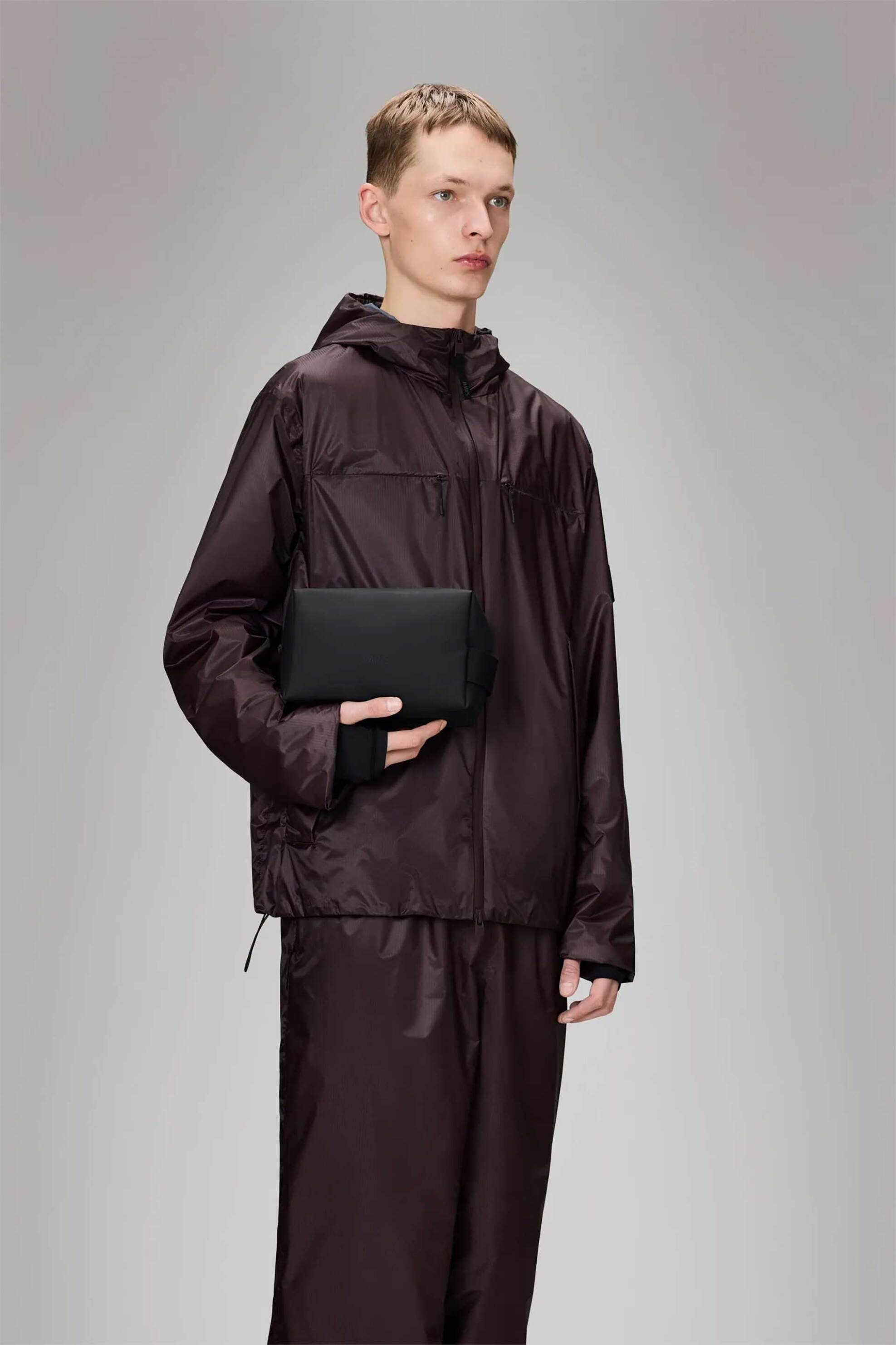 Rains unisex αδιάβροχο νεσεσέρ μονόχρωμο - R141/15580 Μαύρο φωτογραφία