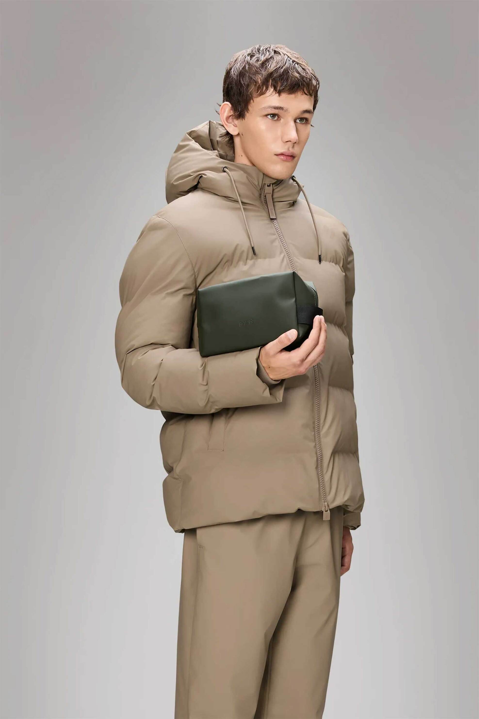 Rains unisex αδιάβροχο νεσεσέρ μονόχρωμο - R141/15580 Λαδί φωτογραφία