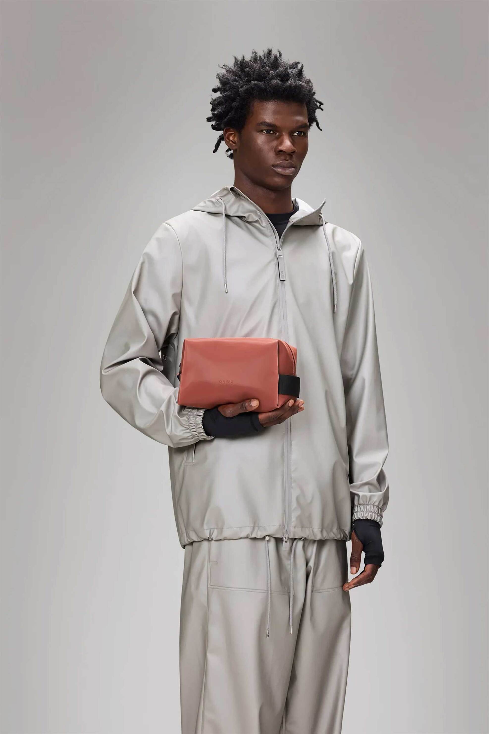 Rains unisex αδιάβροχο νεσεσέρ μονόχρωμο - R141/15580 Κεραμιδί φωτογραφία