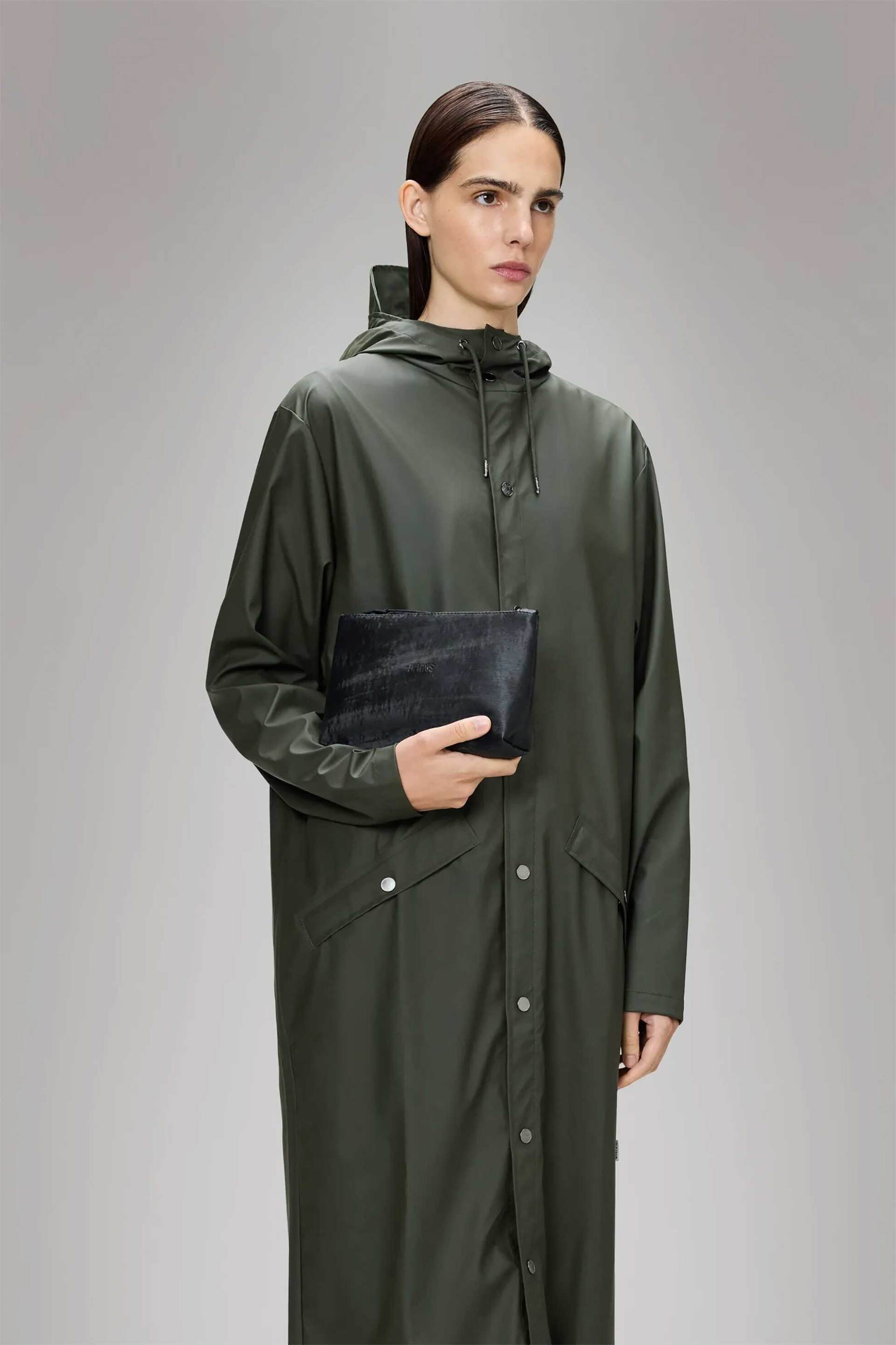 Rains unisex αδιάβροχο νεσεσέρ μονόχρωμο - R141/15600 Ανθρακί φωτογραφία