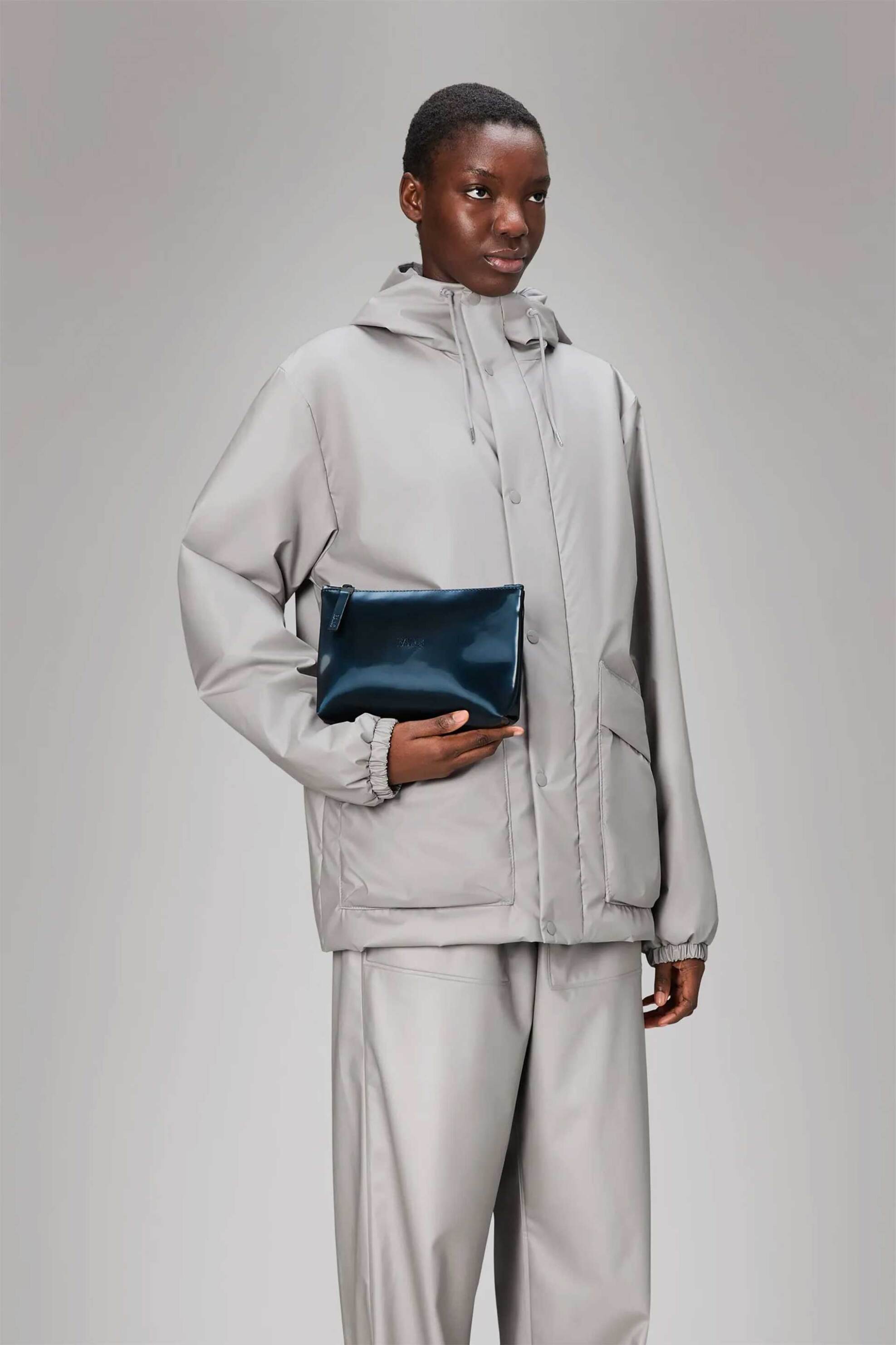 Rains unisex αδιάβροχο νεσεσέρ μονόχρωμο - R141/15600 Μπλε Σκούρο φωτογραφία