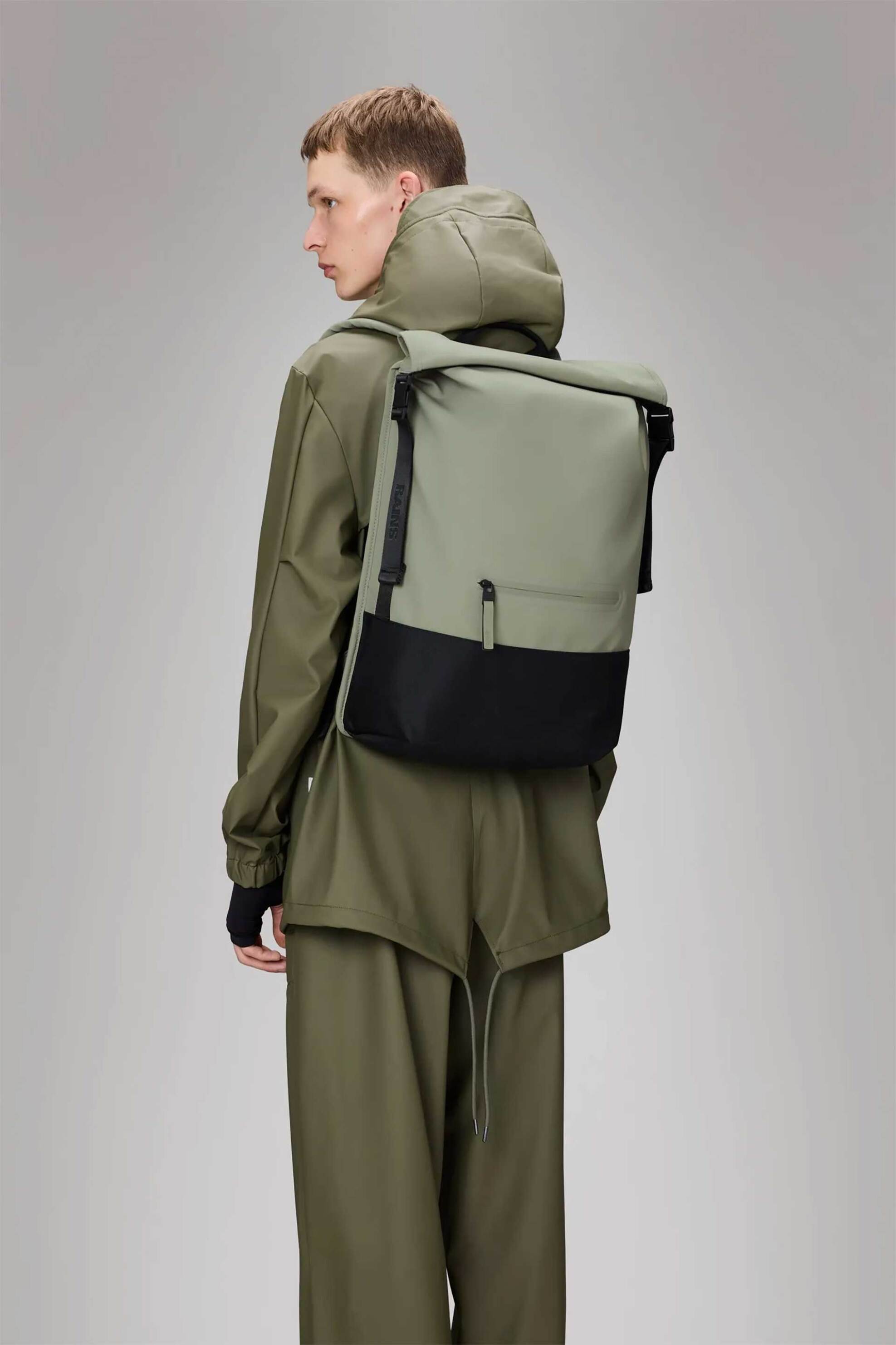 Rains unisex αδιάβροχο backpack - R141/14320 Λαδί φωτογραφία