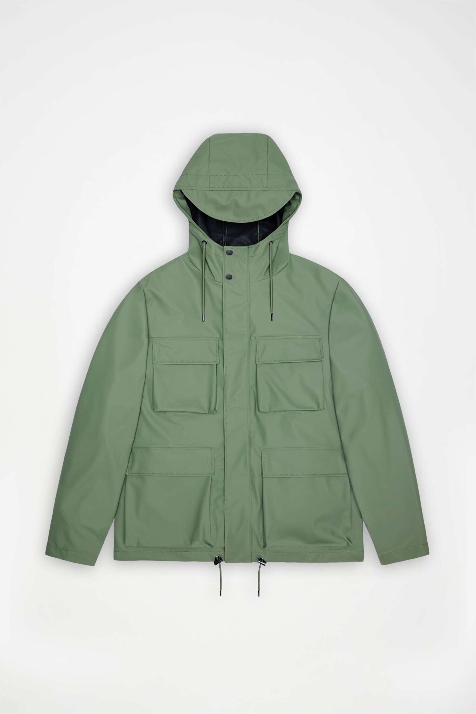 Rains unisex αδιάβροχο jacket με κουκούλα "Pocket Jacket" - R142/12210 Πράσινο