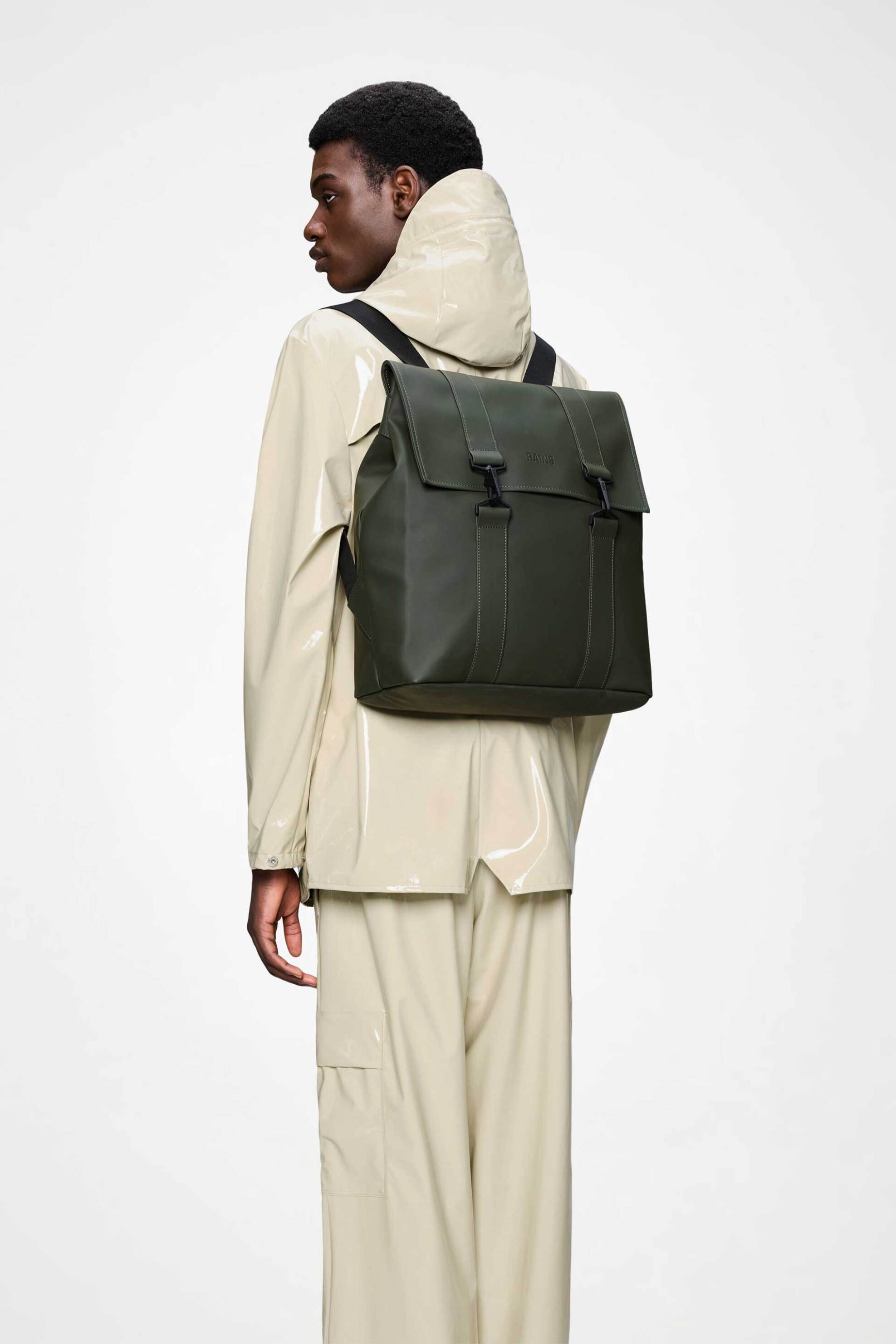 Rains Unisex Αδιάβροχο Backpack Msn - R142 13300 Λαδί