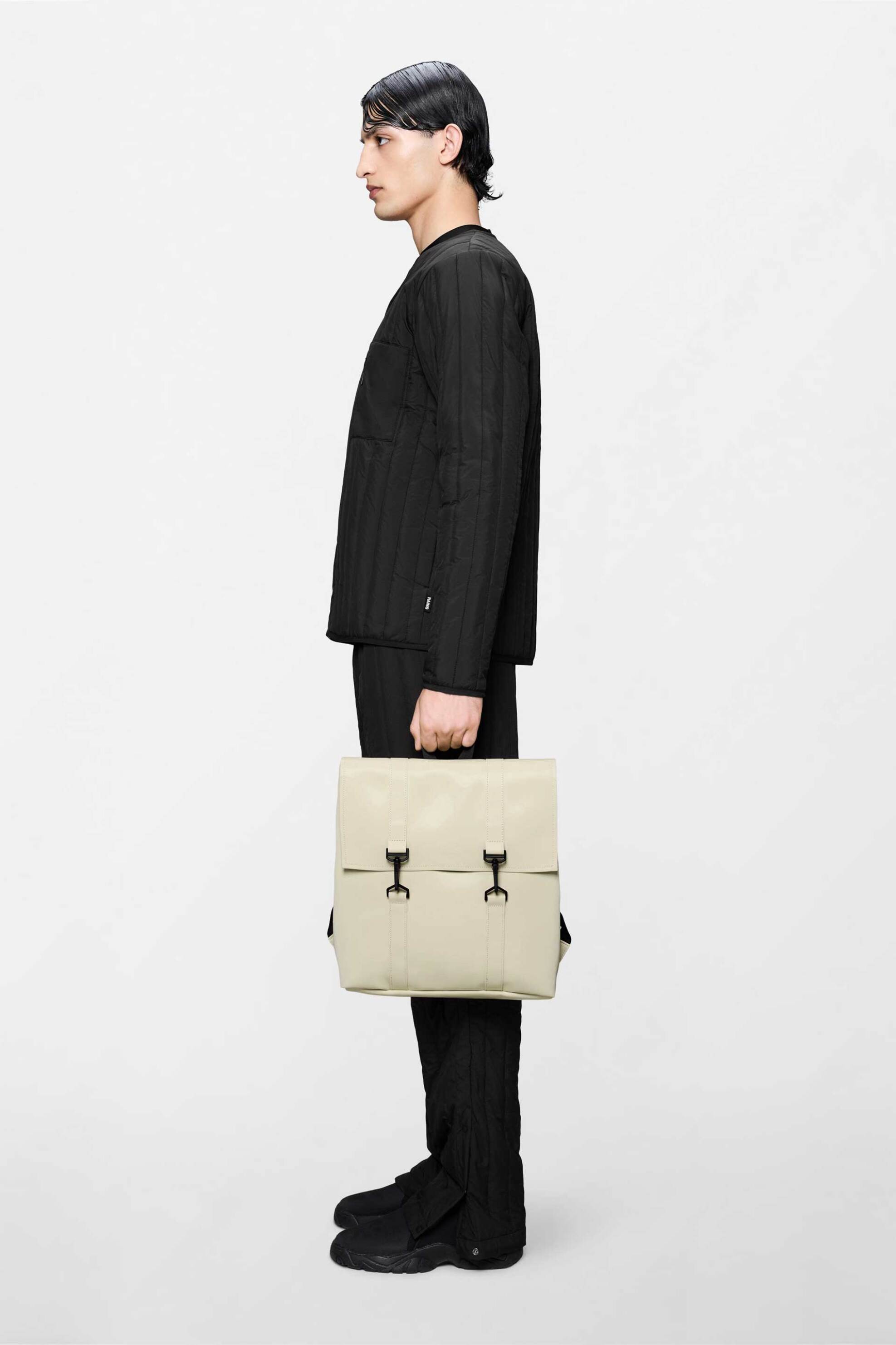Rains Unisex Αδιάβροχο Backpack Msn Mini - R142 13310 Εκρού