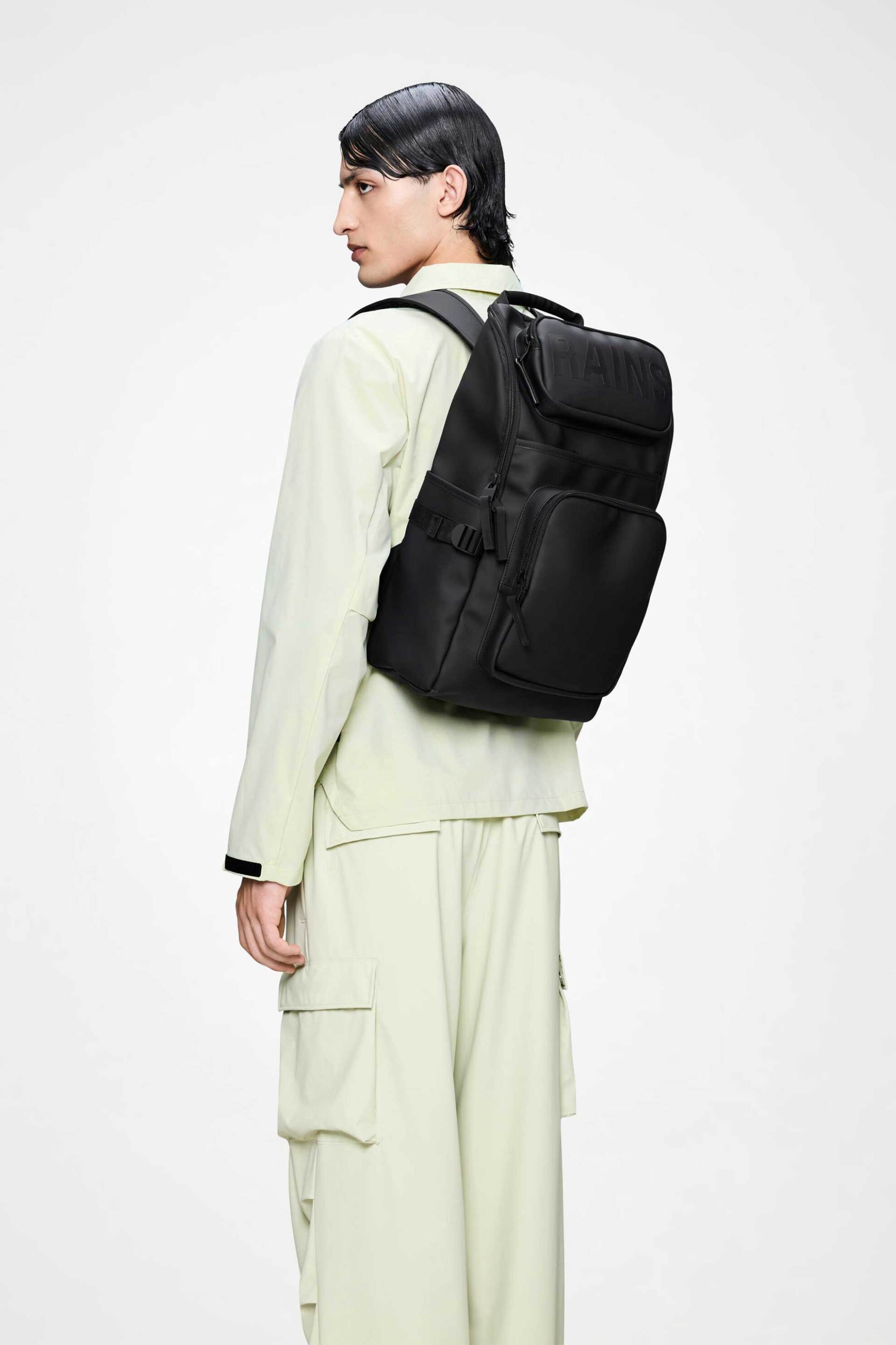 Rains unisex αδιάβροχο backpack "Texel Cargo" - R142/14000 Μαύρο φωτογραφία