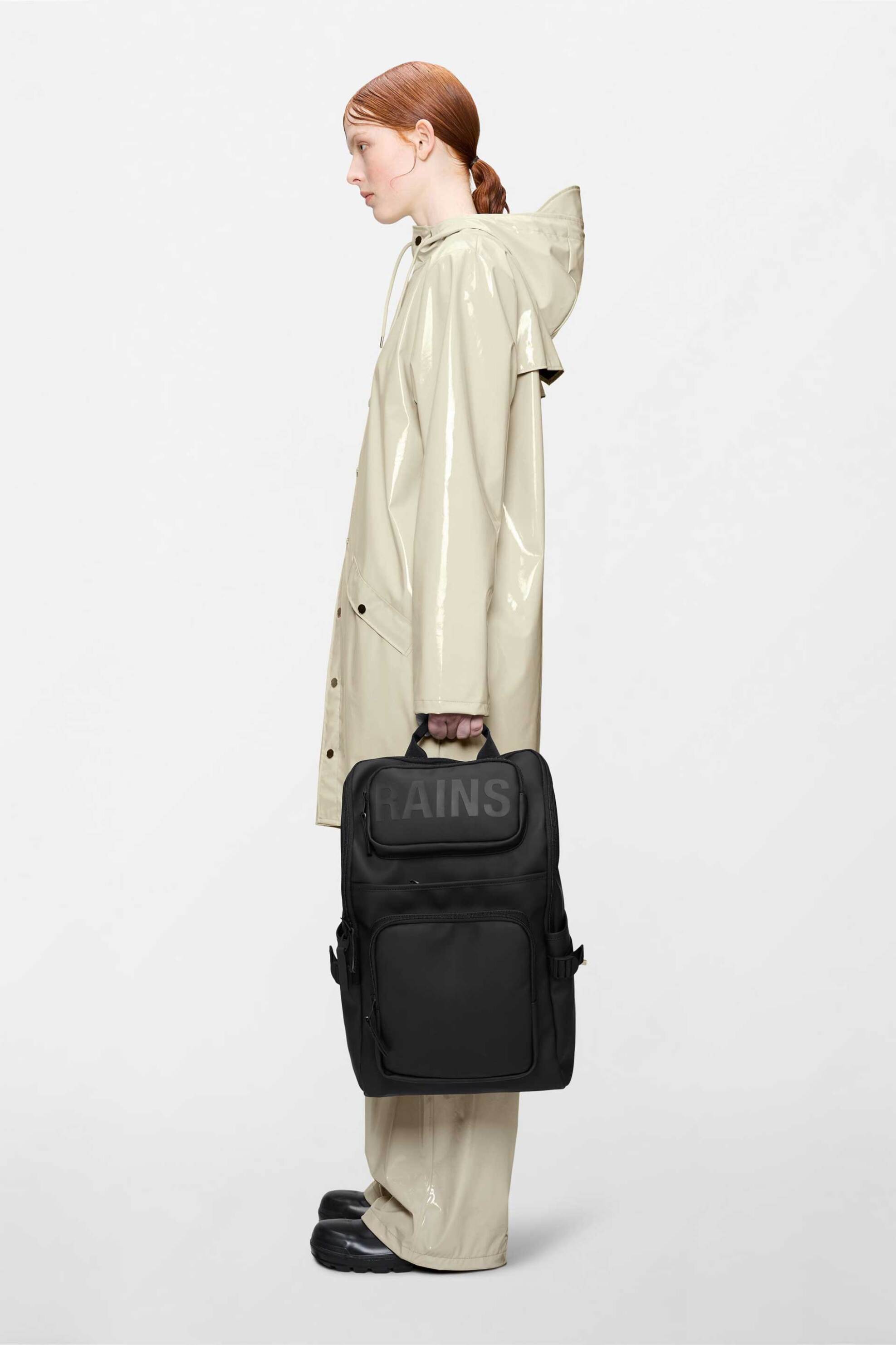 Rains unisex αδιάβροχο backpack "Texel Cargo" - R142/14000 Μαύρο φωτογραφία