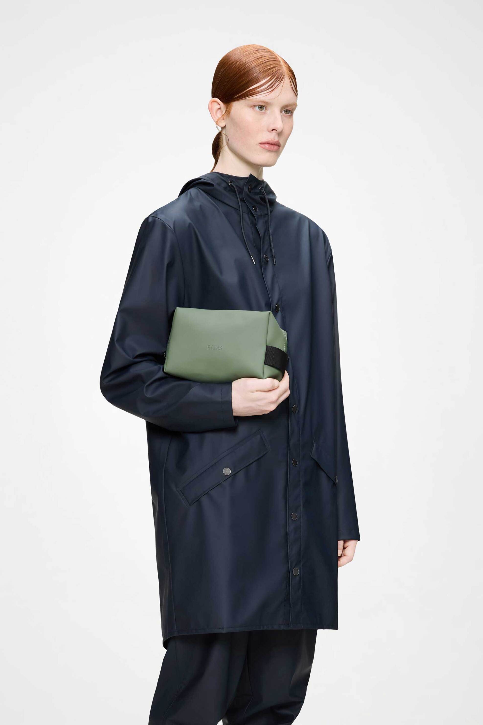 Rains unisex αδιάβροχο νεσεσέρ μονόχρωμο "Wash Small" - R142/15580 Πράσινο φωτογραφία