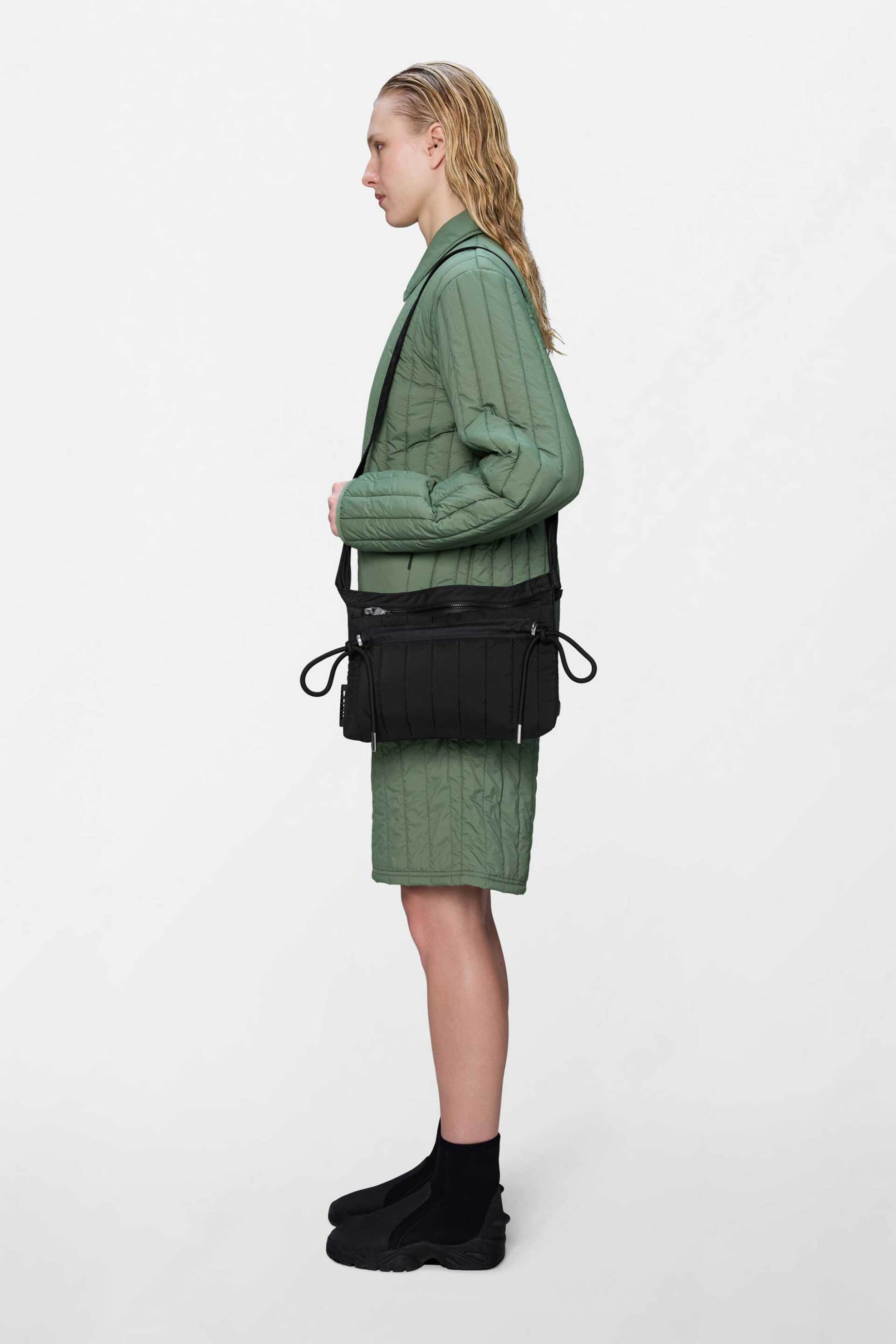 Rains Unisex Τσάντα Crossbody Καπιτονέ Koya Vision - R142 21010 Μαύρο