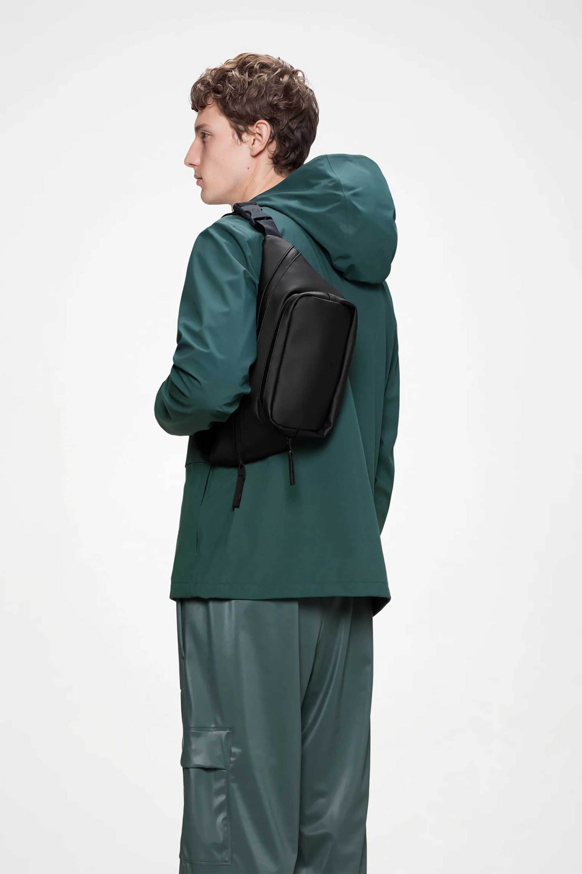 Rains Unisex Τσαντάκι Μέσης Μονόχρωμο Bum Bag - R143 14720 Μαύρο