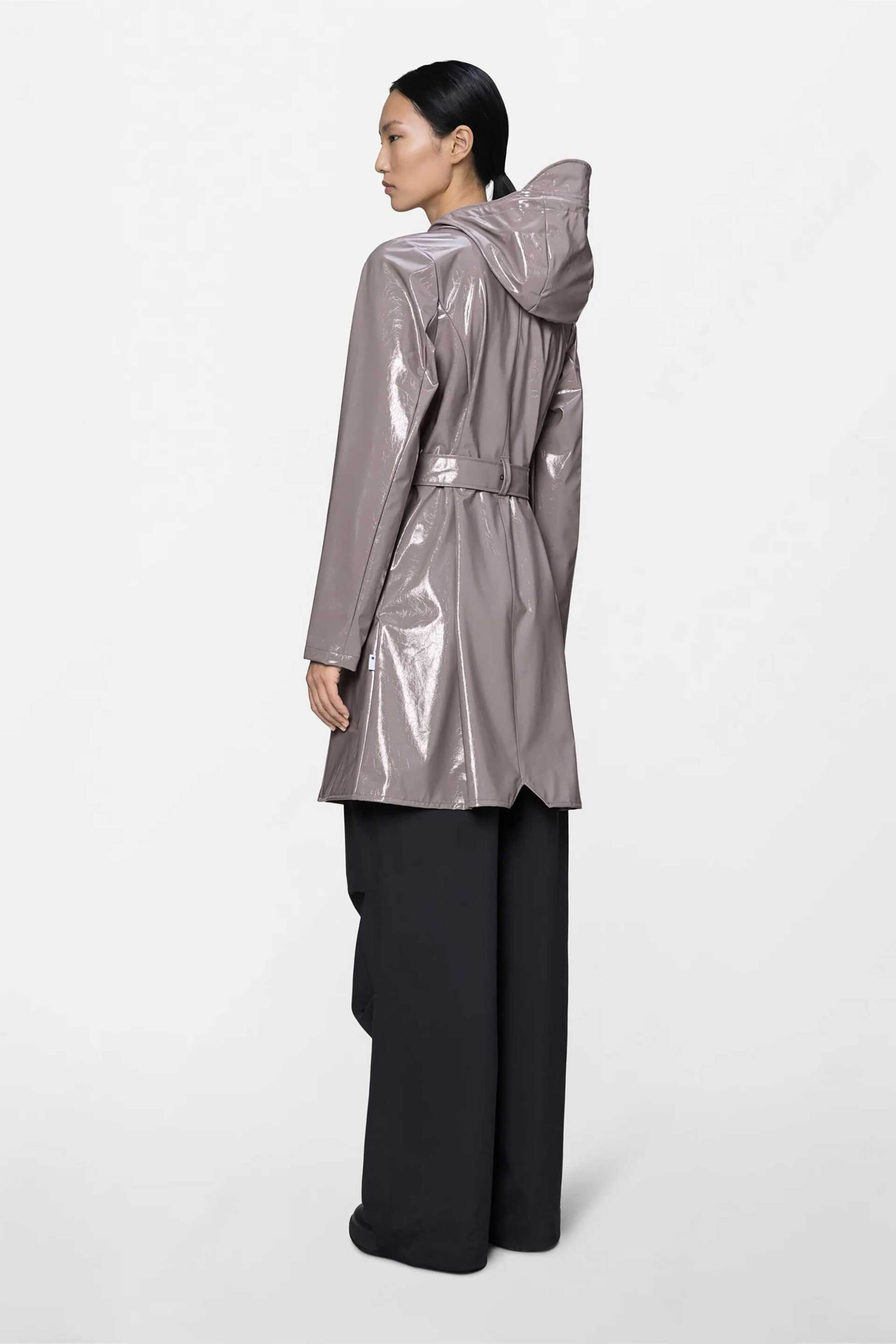 Rains γυναικείο αδιάβροχο μακρύ jacket με κουκούλα 