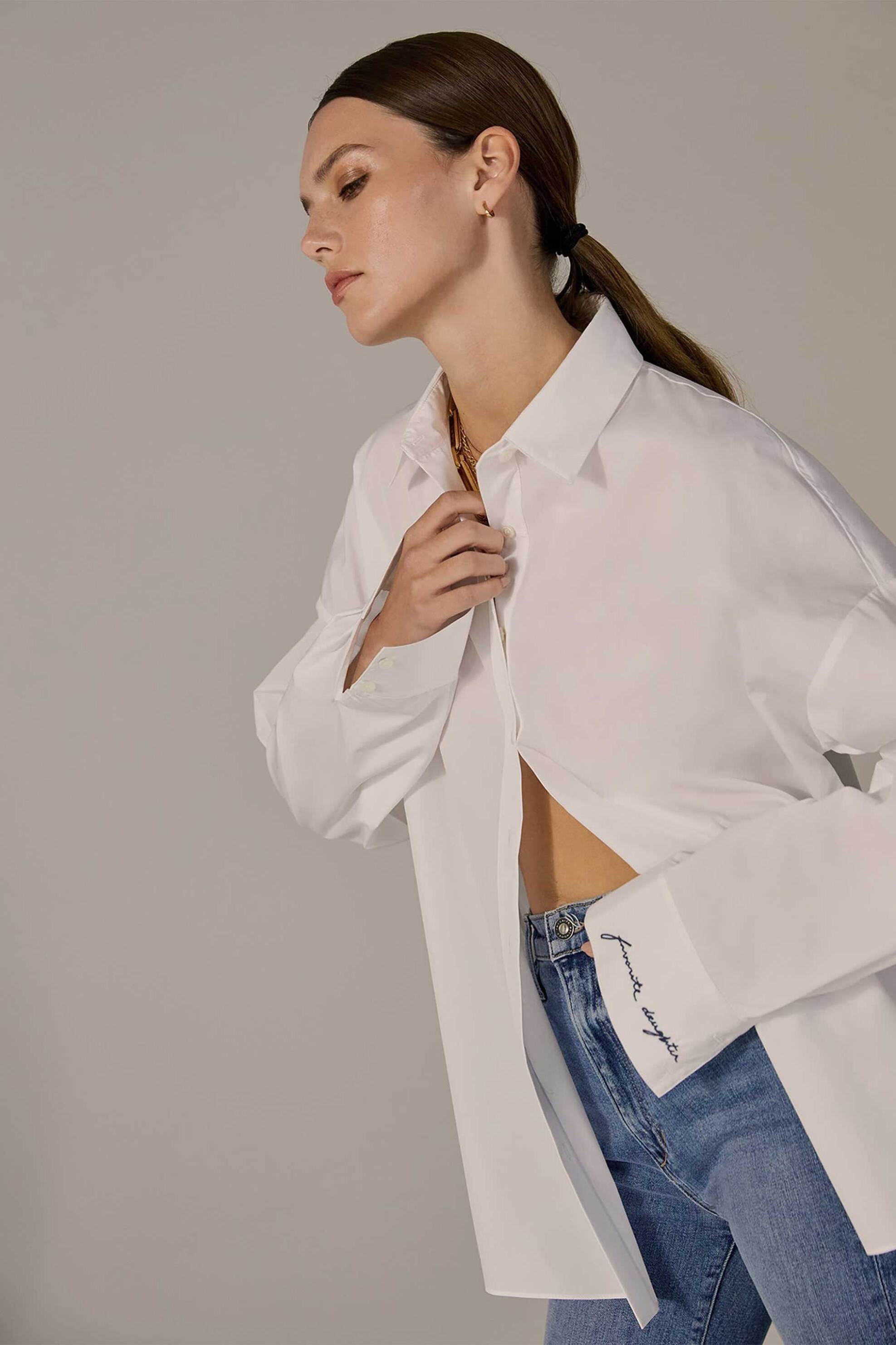 Favorite Daughter γυναικείο πουκάμισο "The Ex-Boyfriend" - 45FJEPXP1013-WHT Λευκό φωτογραφία