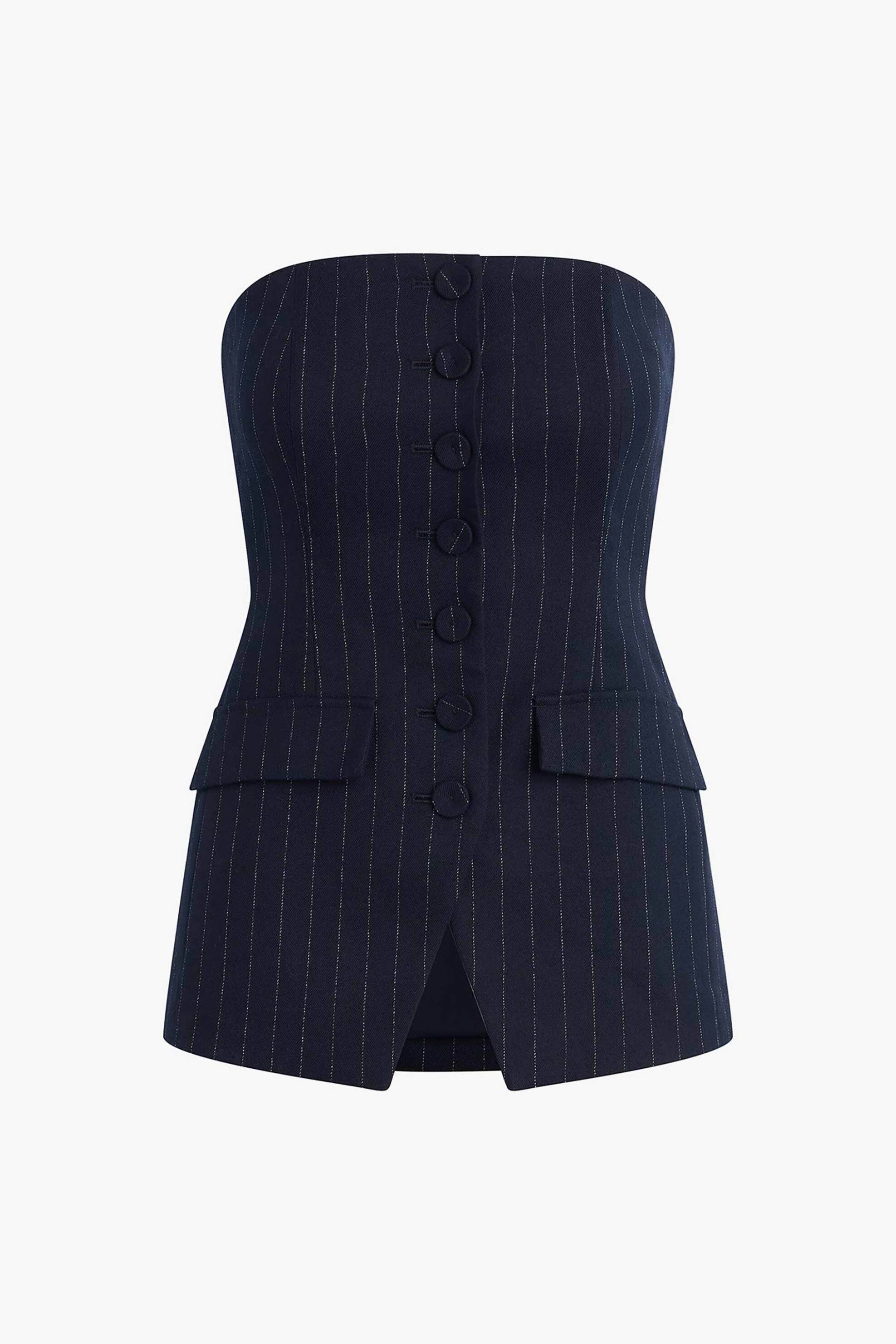 Favorite Daughter γυναικείο μπουστιέ με λεπτή ρίγα "The Phoebe" - 45FI06BT1525-NPS Μπλε Σκούρο φωτογραφία