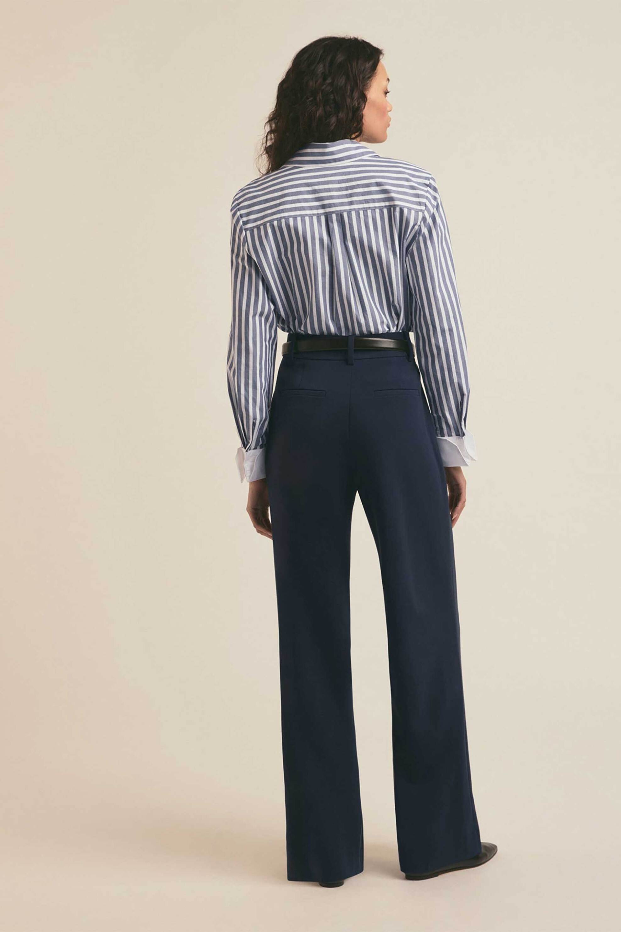 Favorite Daughter γυναικείο παντελόνι μονόχρωμο "The Fiona" - 45FEWONP8562-NVY Σκούρο Μπλε φωτογραφία