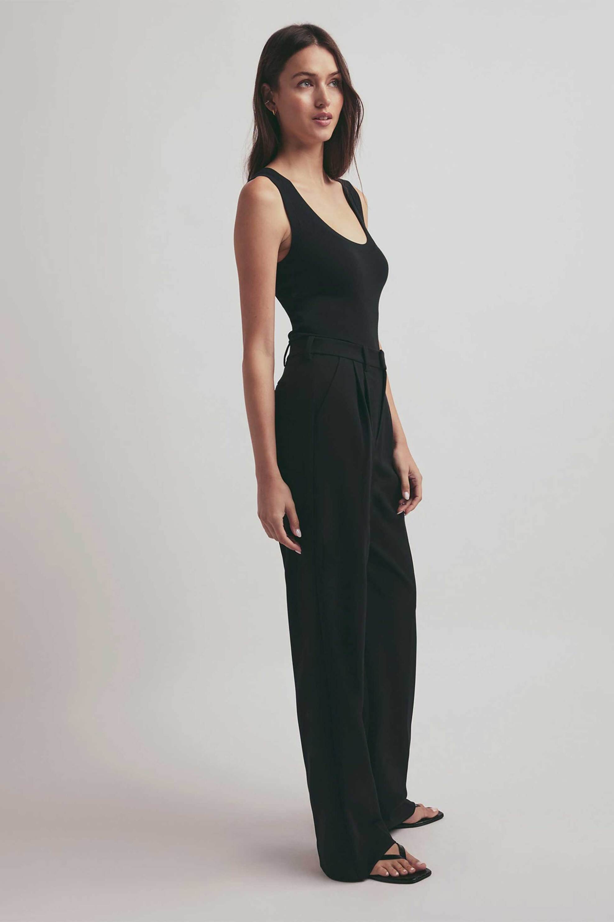 Favorite Daughter γυναικείο αμάνικο τοπ ribbed "The Ribbed" - 45FHDGRT3542-BLK Μαύρο φωτογραφία