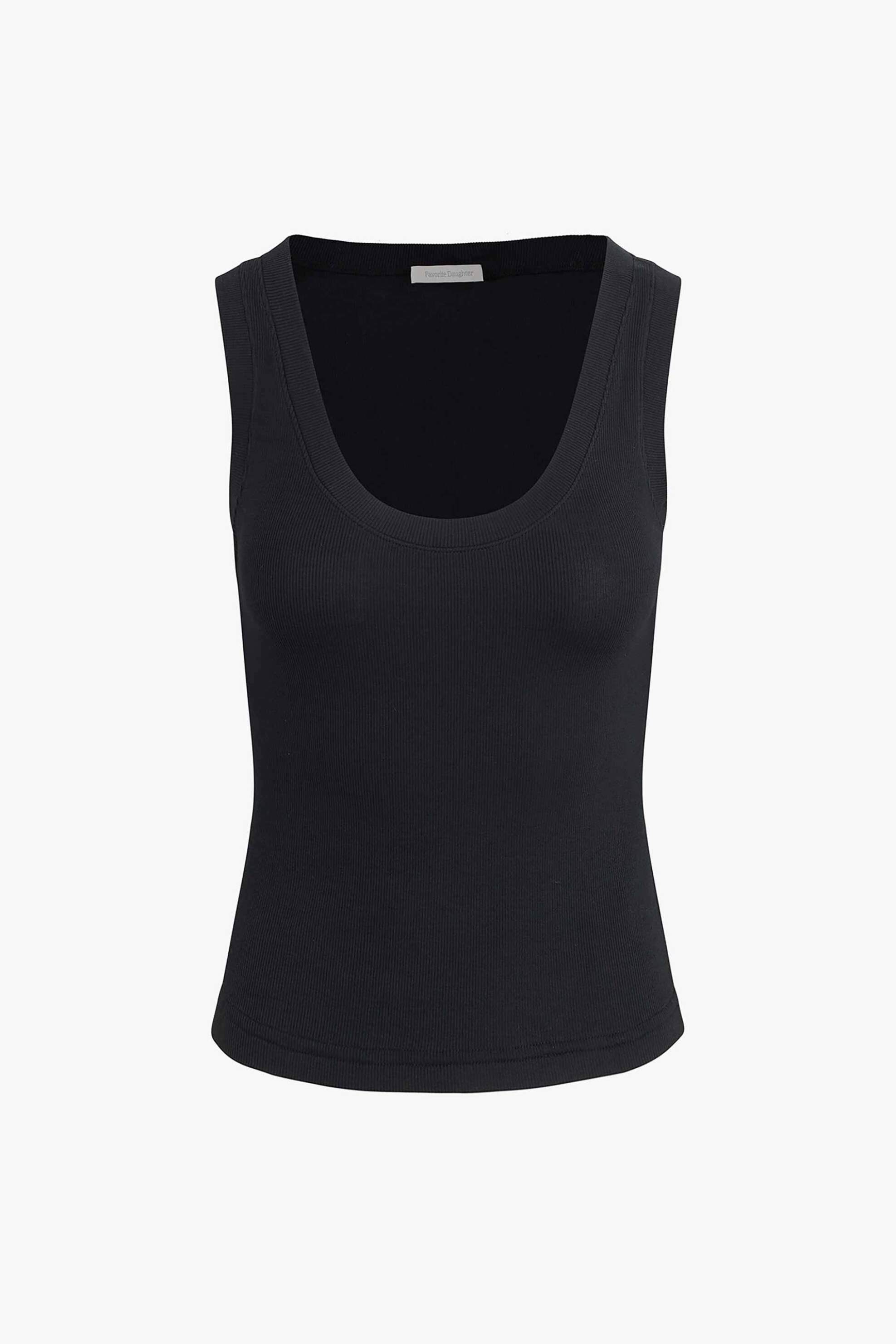Favorite Daughter γυναικείο αμάνικο τοπ ribbed "The Ribbed" - 45FHDGRT3542-BLK Μαύρο φωτογραφία