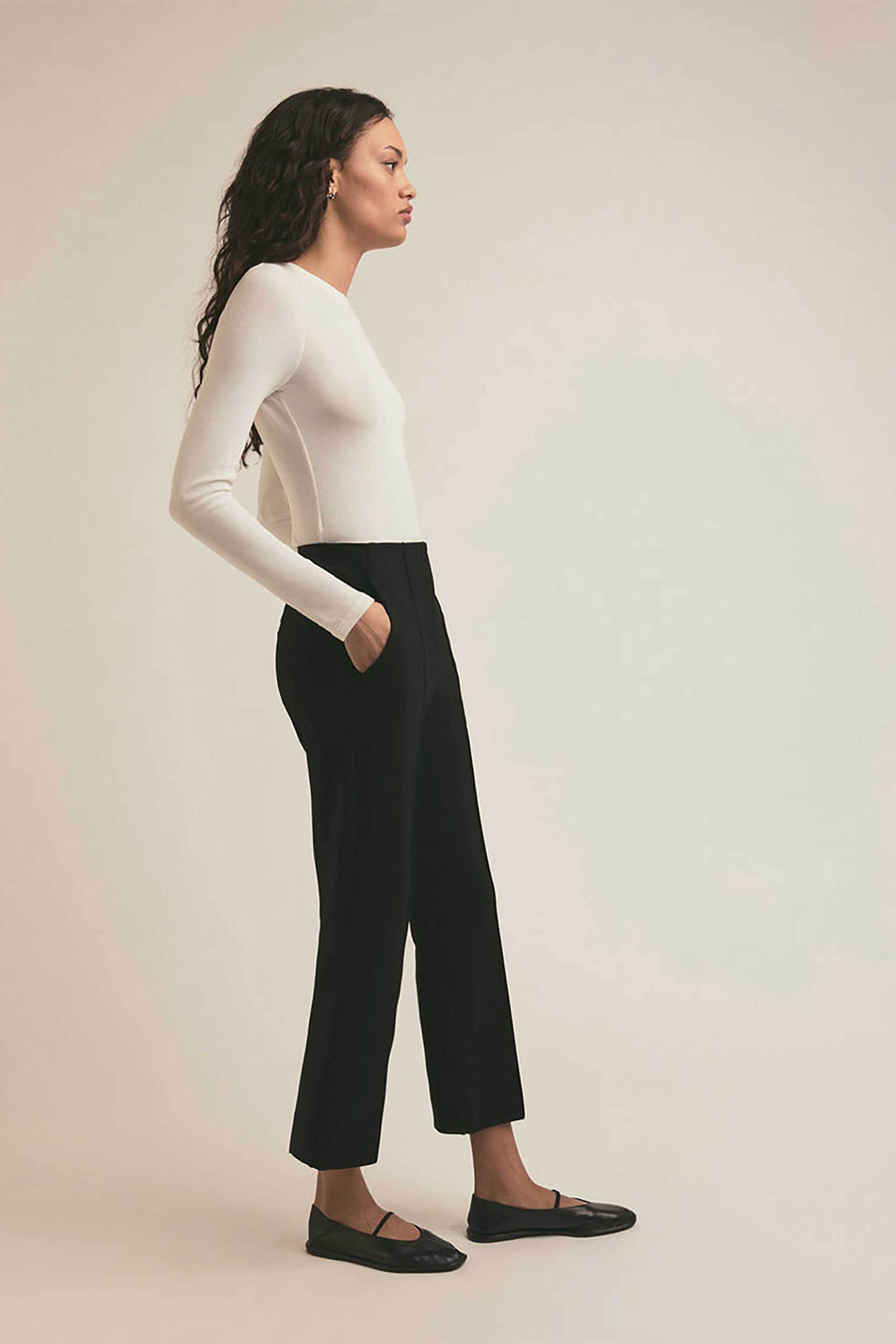 Favorite Daughter γυναικείο παντελόνι μονόχρωμο "The Alissa Pant" - 45FJPNCP8590-BLK Μαύρο φωτογραφία