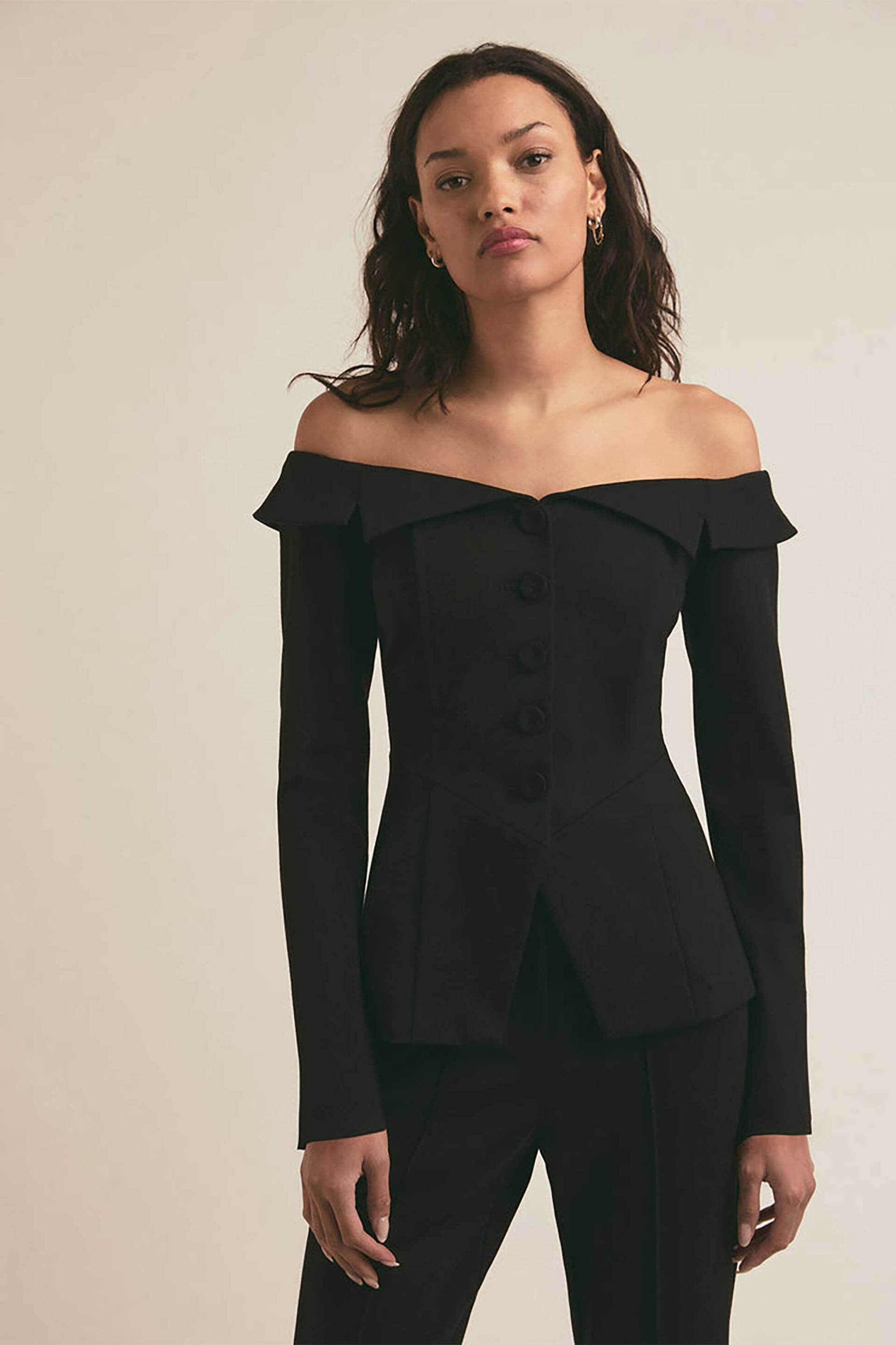 Favorite Daughter γυναικεία μπλούζα σε στυλ σακάκι "The Irina Jacket" - 45FJPNSP1078-BLK Μαύρο φωτογραφία