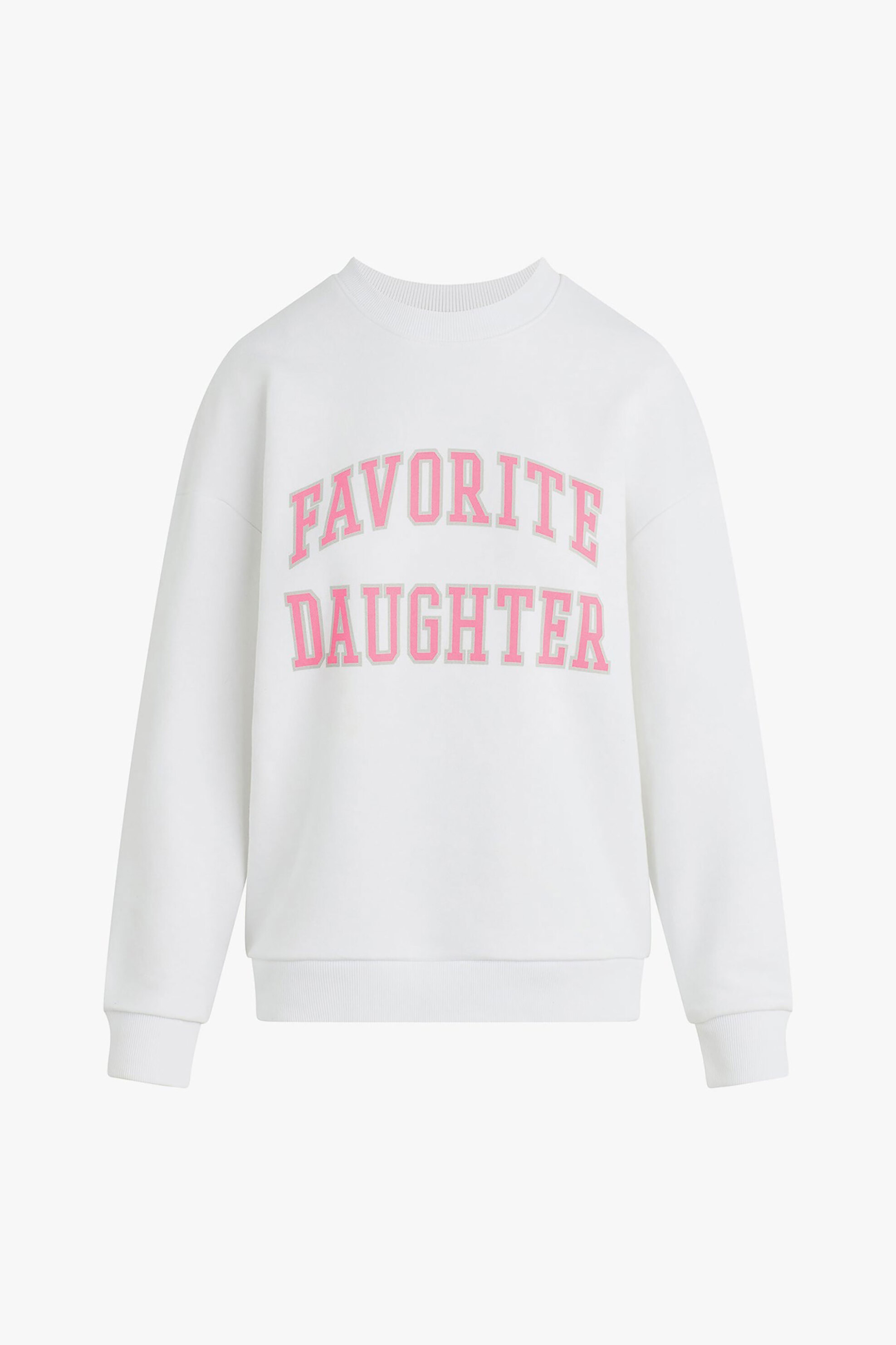 Favorite Daughter γυναικείο φούτερ με λογότυπο "Collegiate" - 45FHU3CS6042-WTP Λευκό φωτογραφία