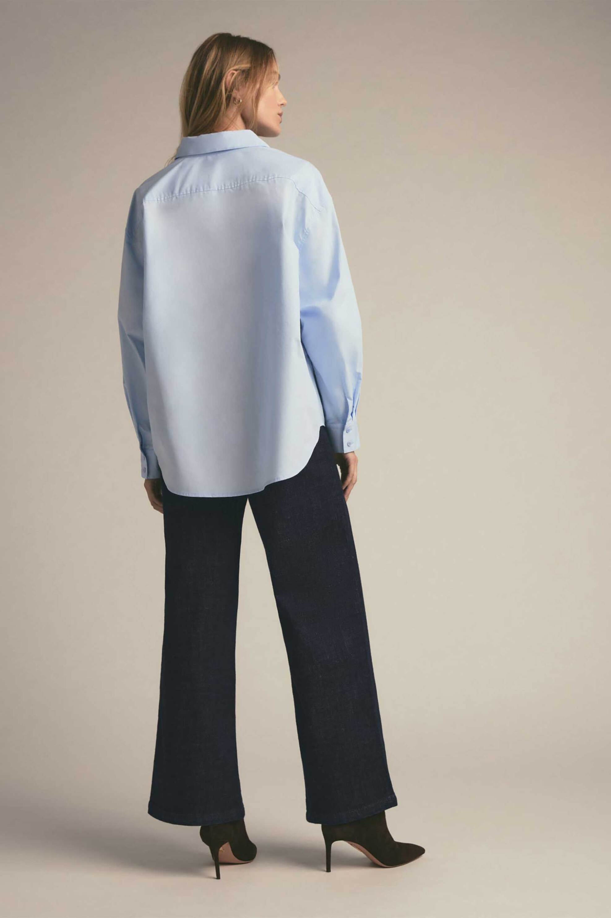 Favorite Daughter γυναικείο πουκάμισο "The Zip It" - 45FJEPOP1091-PDB Γαλάζιο φωτογραφία