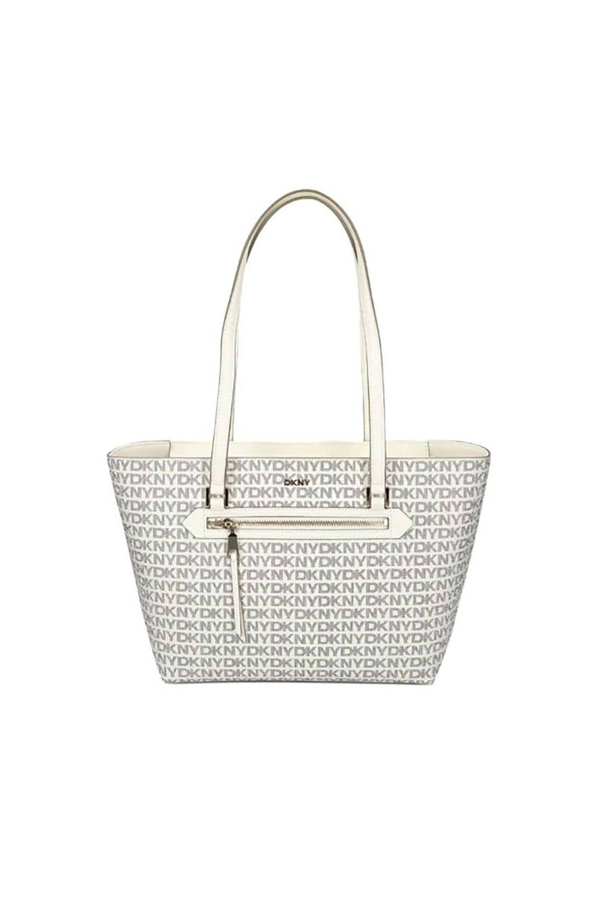 DKNY γυναικεία τσάντα ώμου με all-over logo "Bryant" - R42AYE20 Λευκό