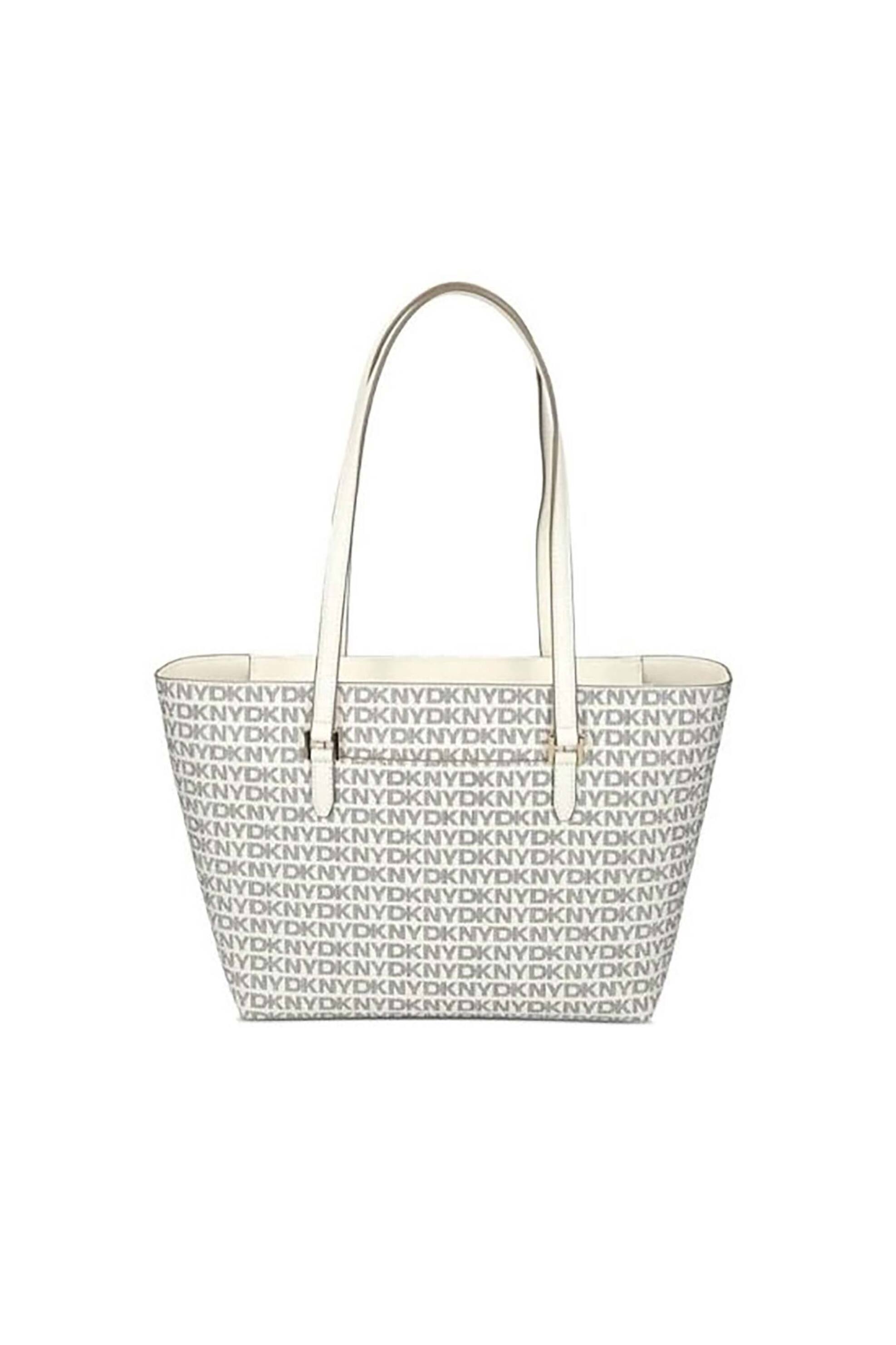 DKNY DKNY γυναικεία τσάντα ώμου με all-over logo "Bryant" - R42AYE20 Λευκό - 2