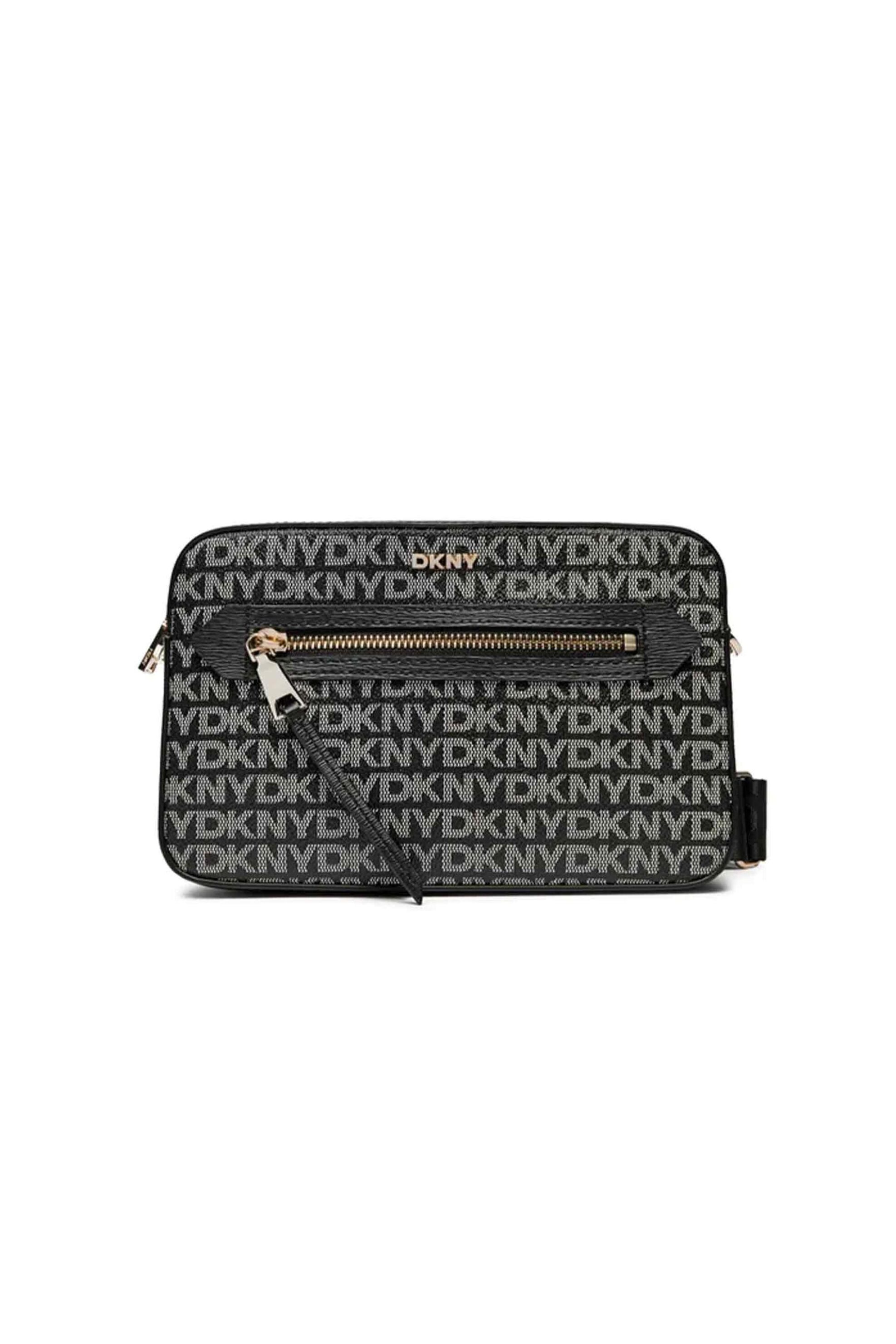 DKNY γυναικεία τσάντα crossbody με all-over logo "Bryant" - R42EYE22 Μαύρο