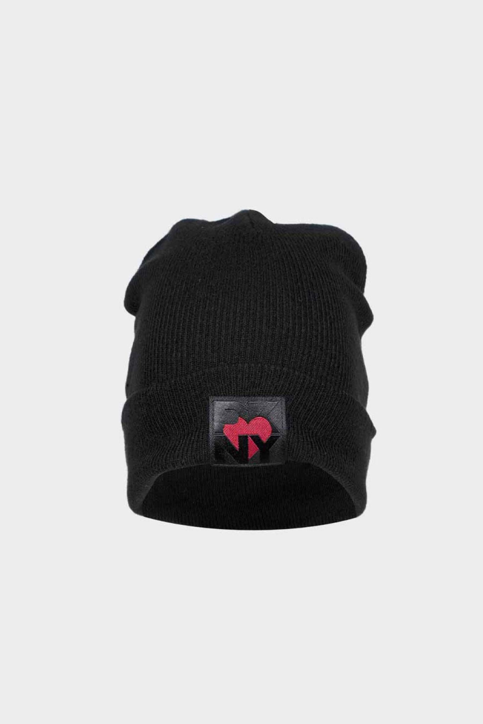 DKNY γυναικείος σκούφος ribbed με λογότυπο "Heart Of NY" - D2B4B145 Μαύρο