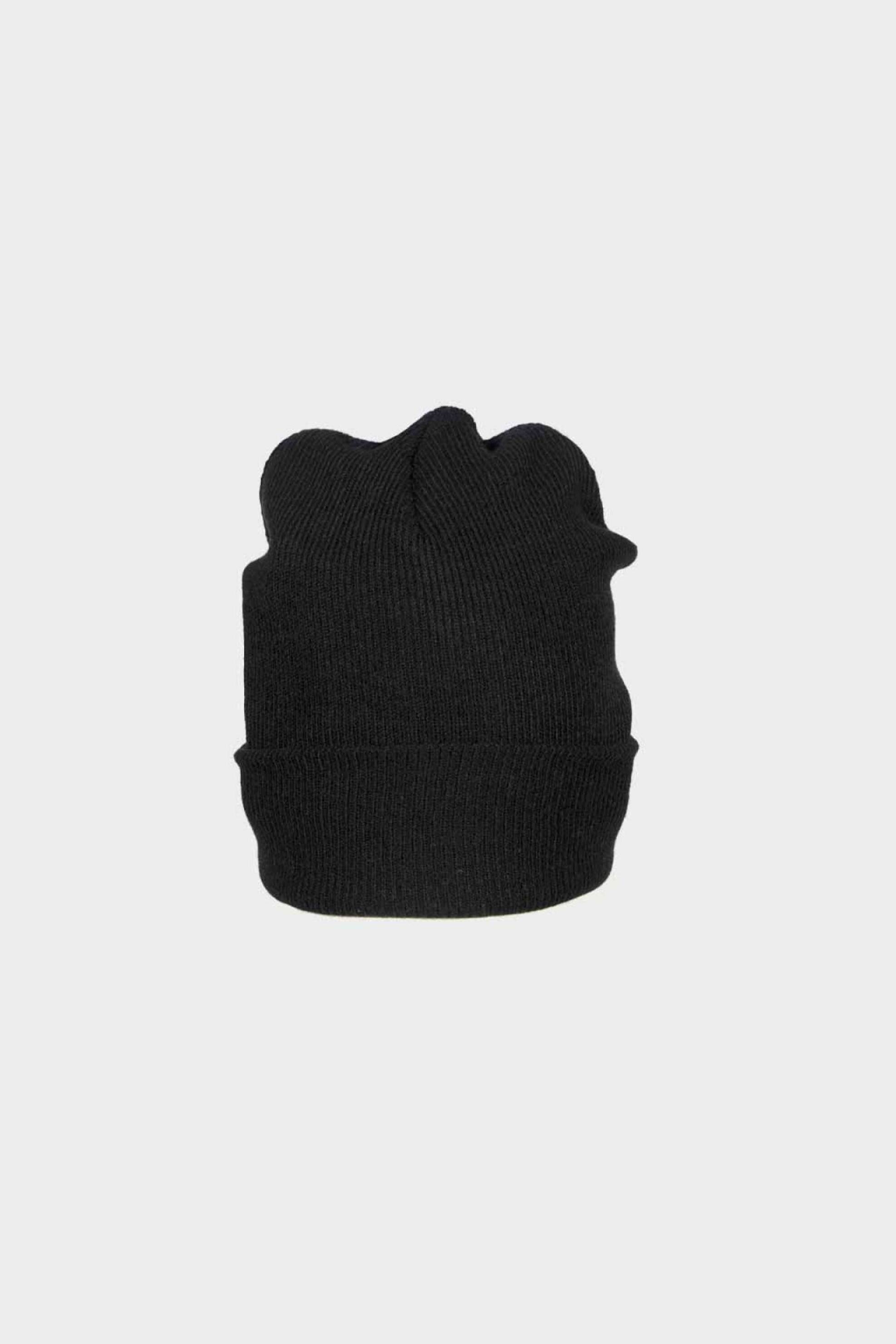 DKNY γυναικείος σκούφος ribbed με λογότυπο "Heart Of NY" - D2B4B145 Μαύρο φωτογραφία