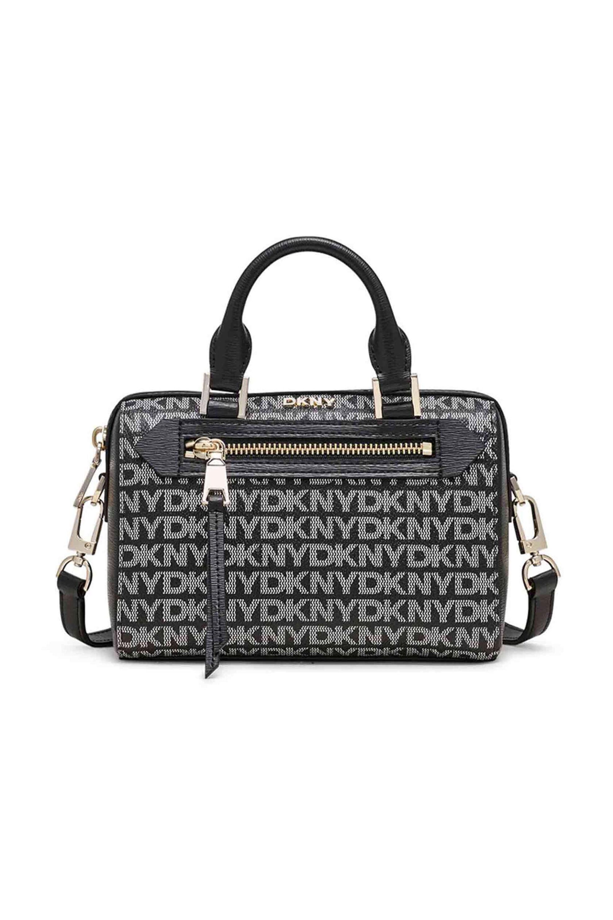 DKNY DKNY γυναικεία τσάντα crossbody με all-over logo "Bryant" - R42DYE19 Μαύρο
