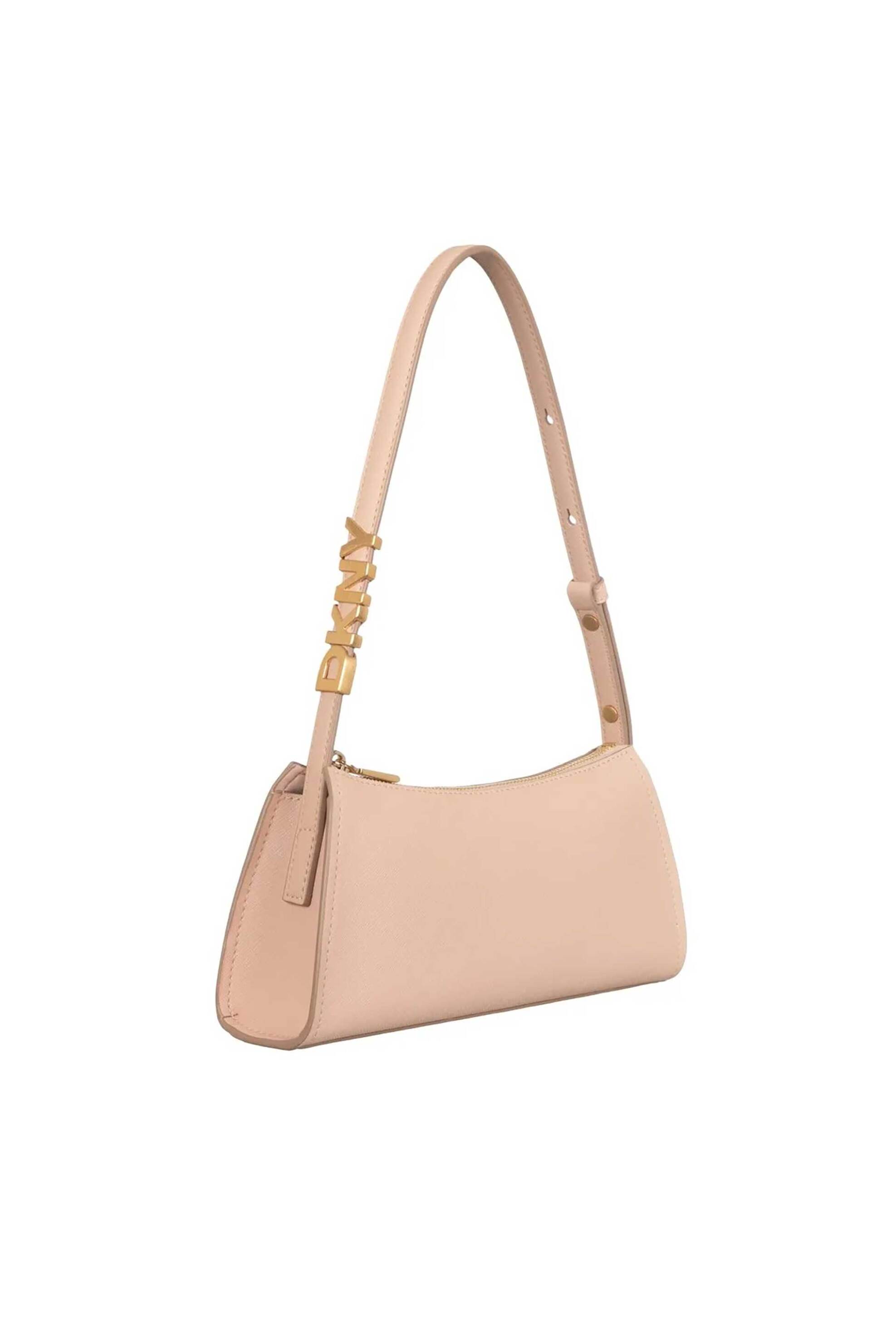 DKNY DKNY γυναικεία δερμάτινη τσάντα ώμου "Avril" - R433YG57 Μπεζ - 2