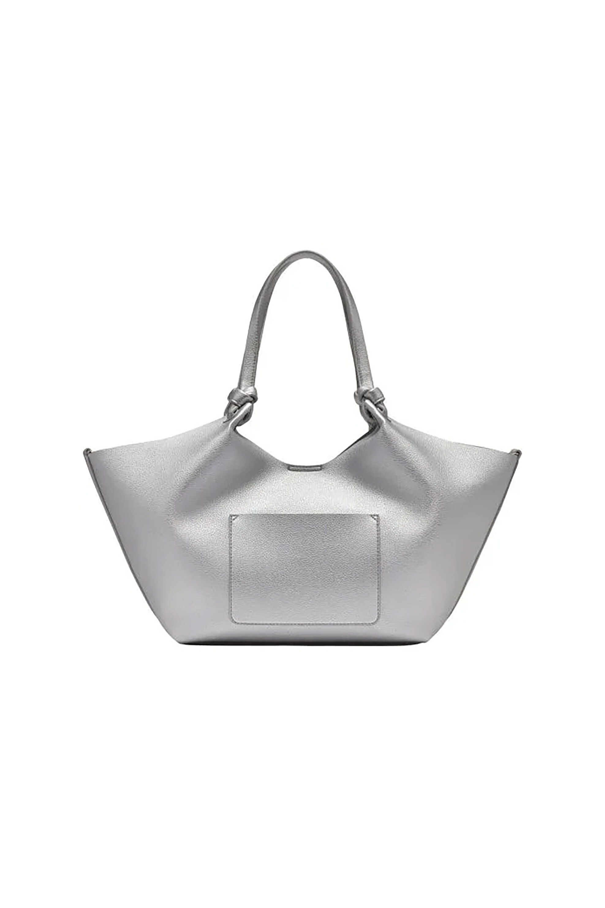 Dkny Γυναικεία Τσάντα Χειρός Μονόχρωμη Paula - R42Bae49 Ασημί