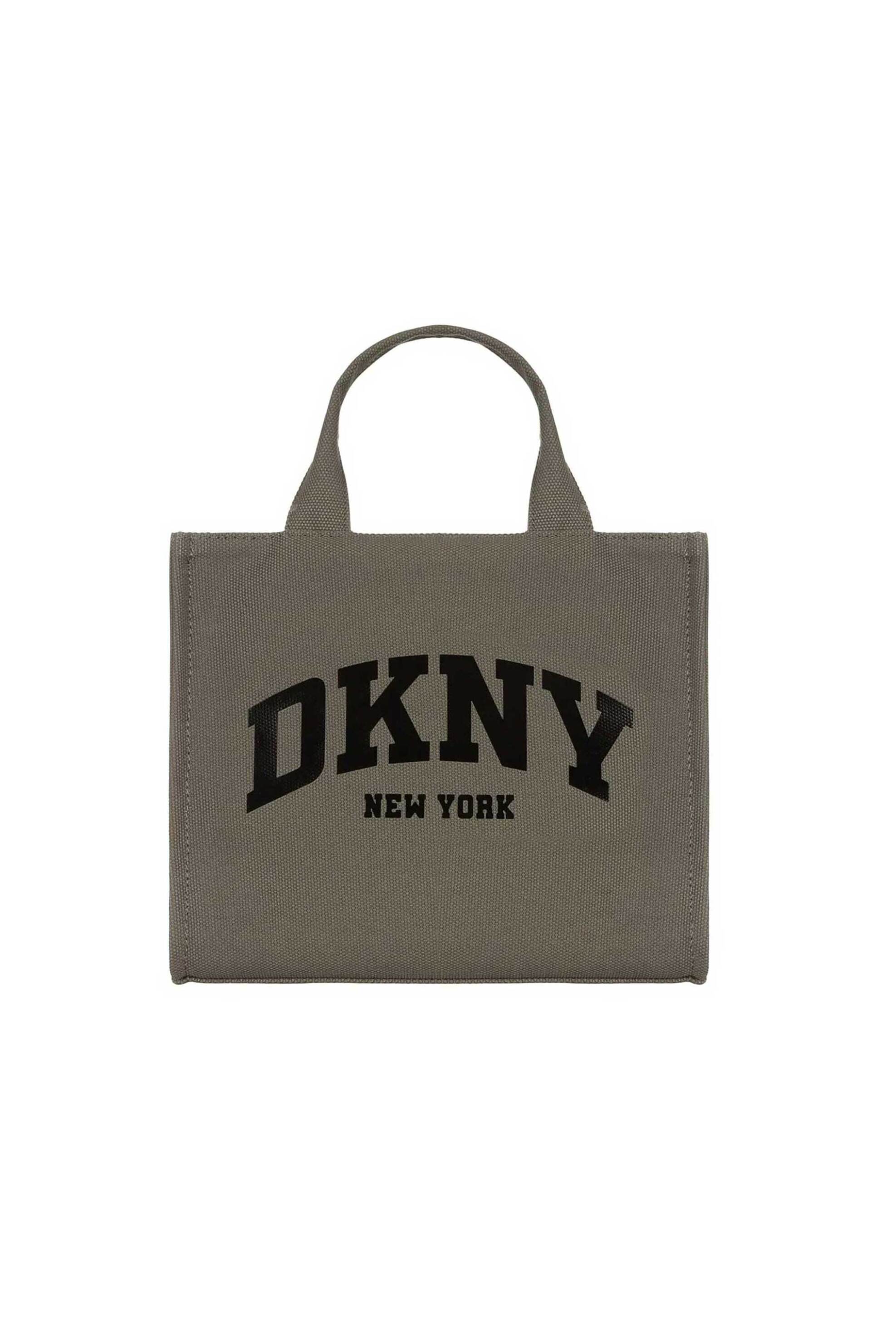 DKNY DKNY γυναικεία τσάντα χειρός μονόχρωμη με λογότυπο "Hadlee" - R41AOR57 Χακί