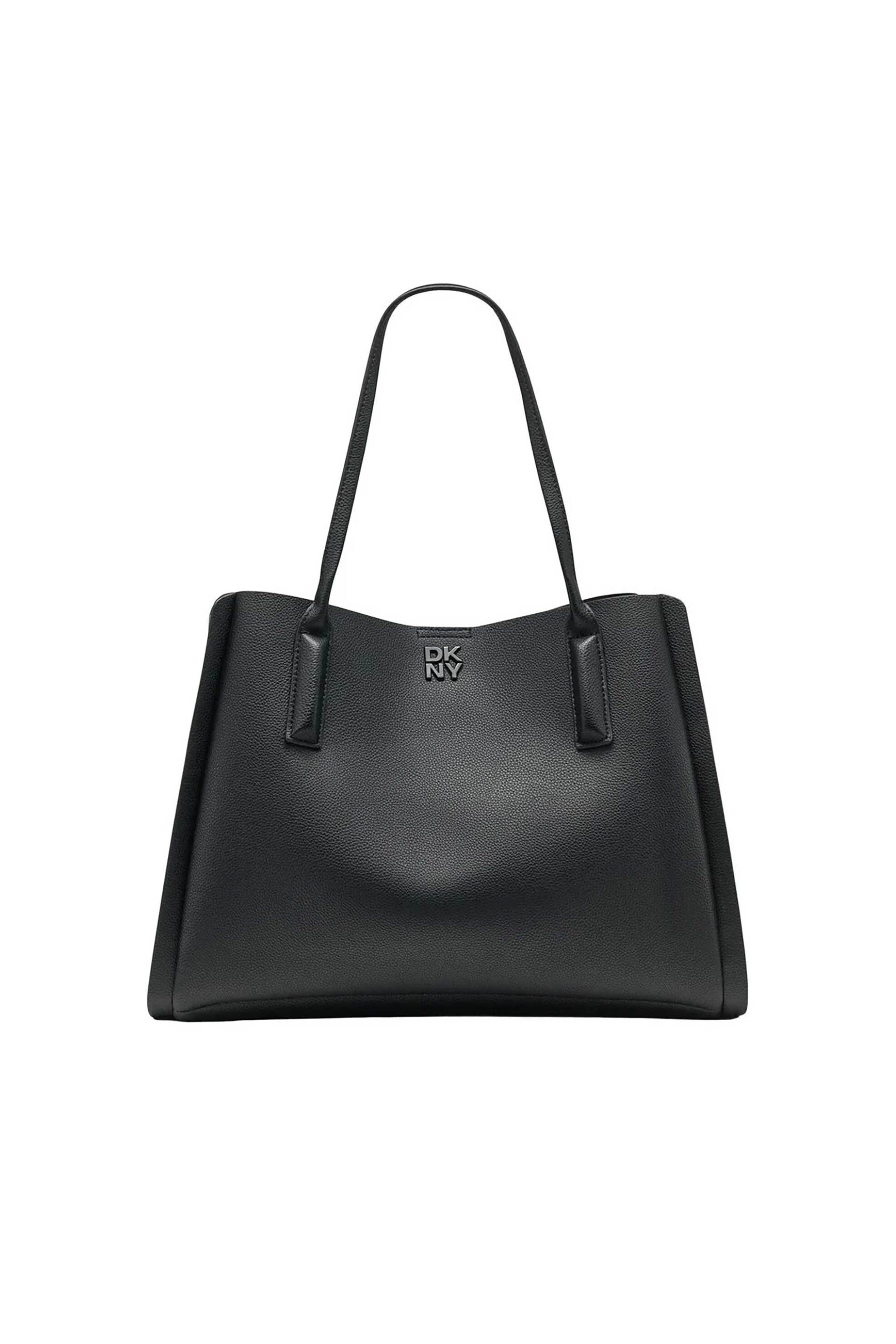 DKNY DKNY γυναικεία τσάντα χειρός μονόχρωμη με λογότυπο "Josie" - R51AAI97 Μαύρο