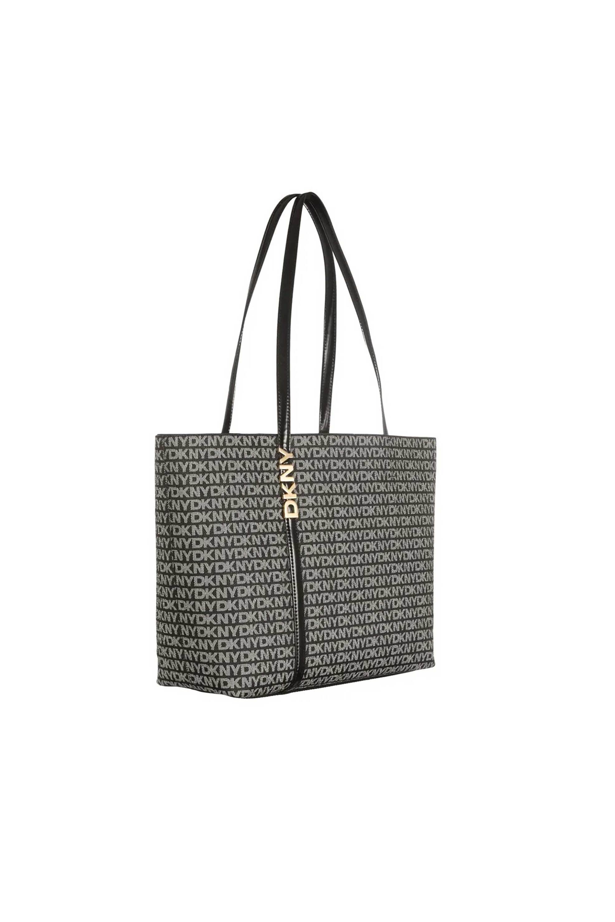 DKNY γυναικεία τσάντα χειρός με all-over λογότυπο "Avril" - R52A5G54 Μαύρο φωτογραφία