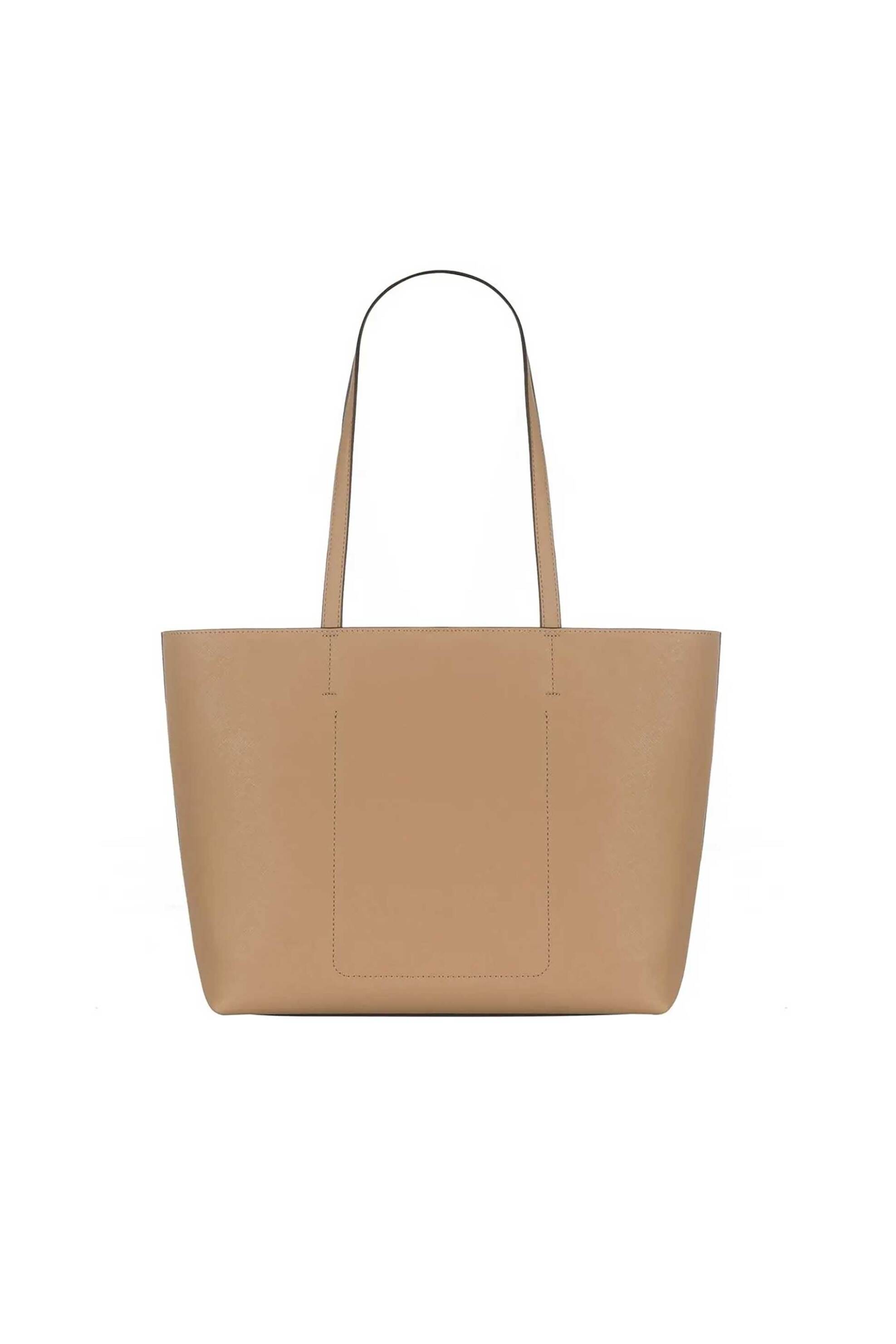 DKNY γυναικεία δερμάτινη τσάντα χειρός με λογότυπο "Avril" - R52AKG54 Καμηλό φωτογραφία