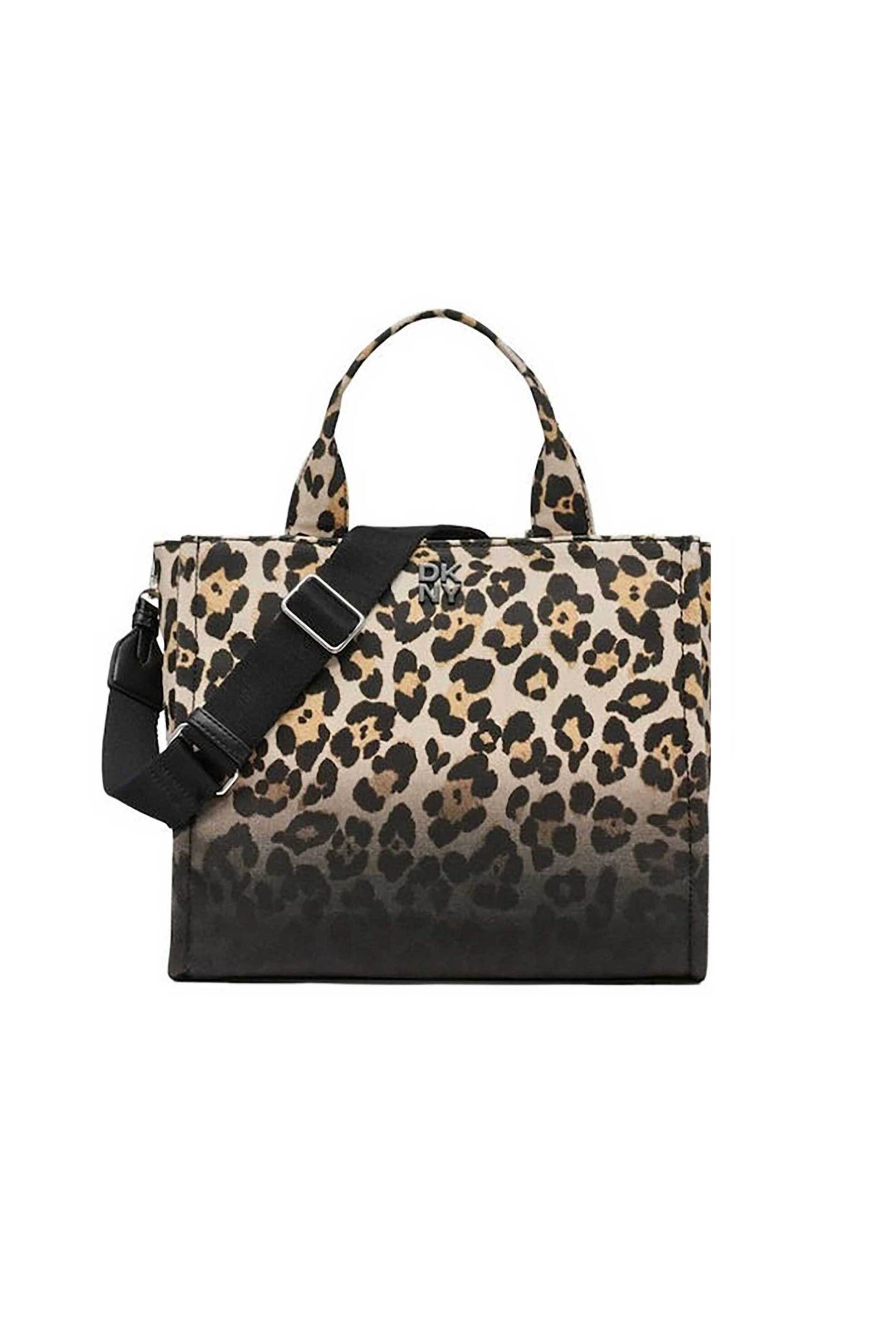 DKNY γυναικεία τσάντα χειρός με leopard print "Hadlee" - R52ALC80 Μπεζ