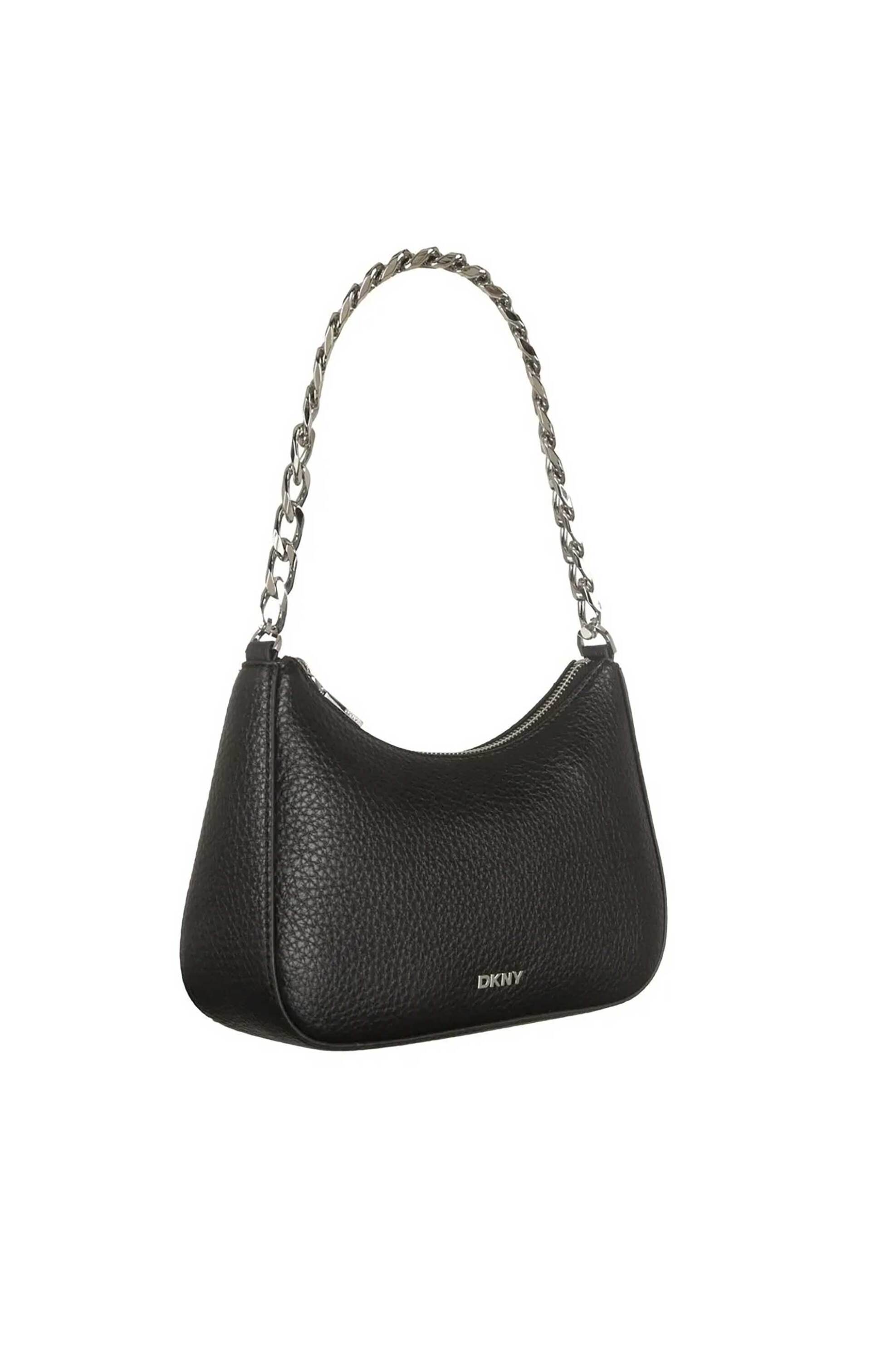 DKNY γυναικεία τσάντα crossbody μονόχρωμη "Jenna" - R52EAI10 Μαύρο φωτογραφία