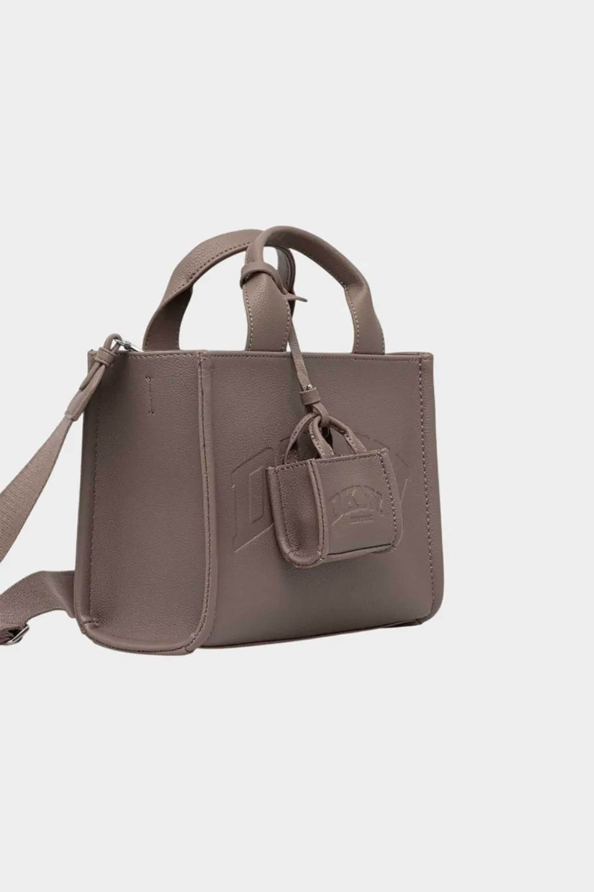 DKNY γυναικεία τσάντα ώμου με ανάγλυφο λογότυπο 