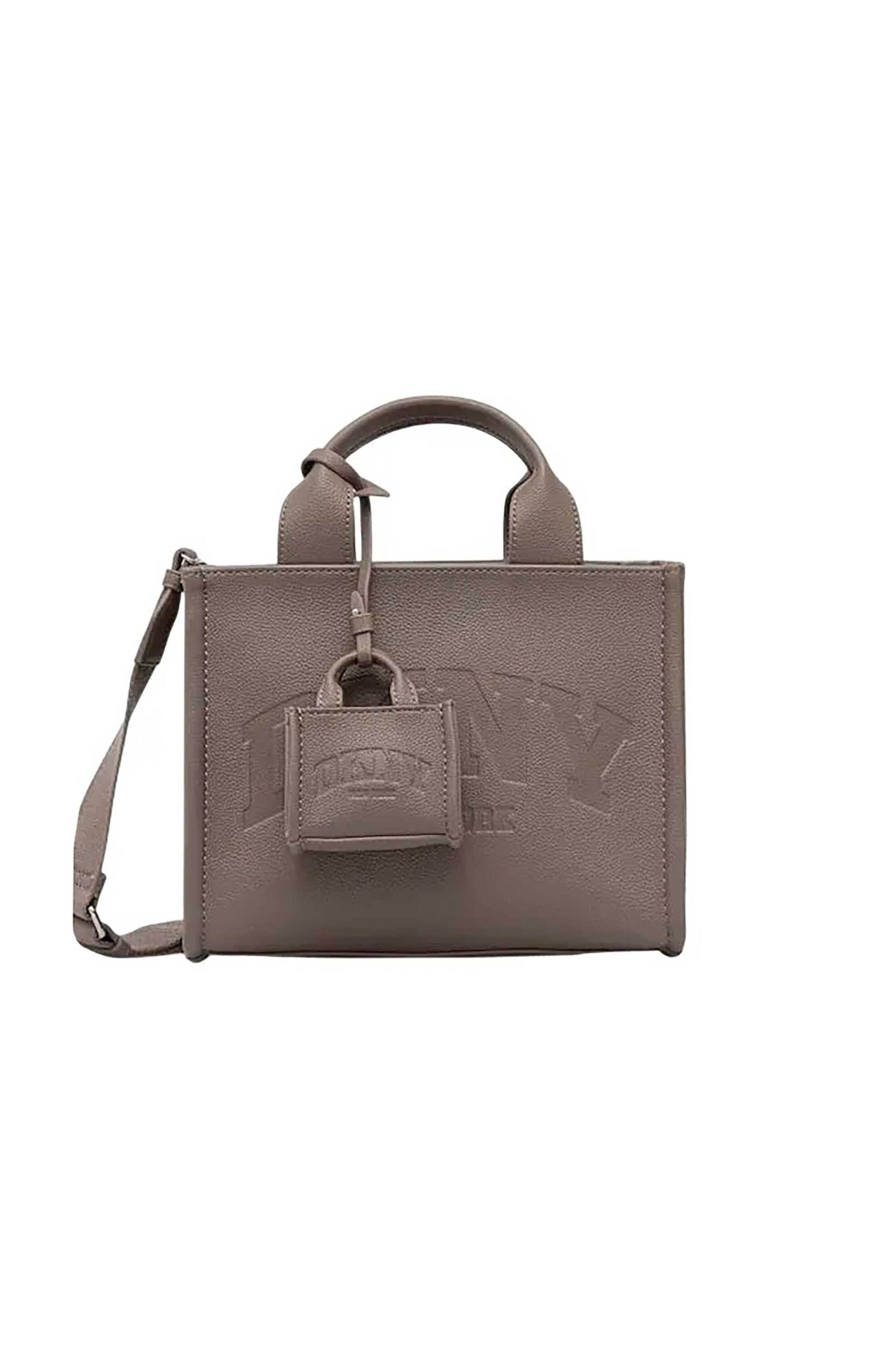 DKNY γυναικεία τσάντα χειρός με ανάγλυφο λογότυπο 