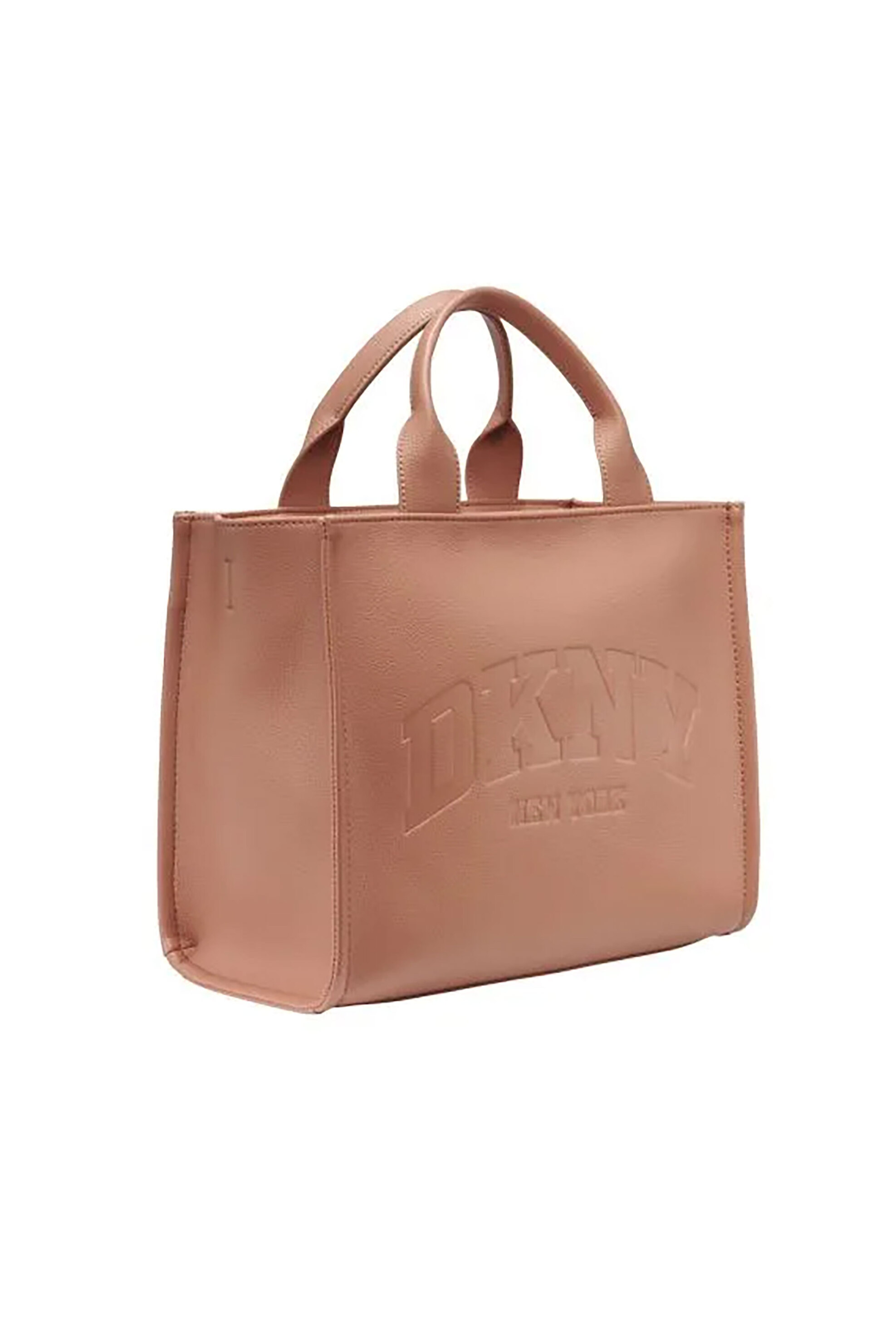 DKNY DKNY γυναικεία τσάντα χειρός με ανάγλυφο λογότυπο "Hadlee" - R53AAR57 Καμηλό - 2