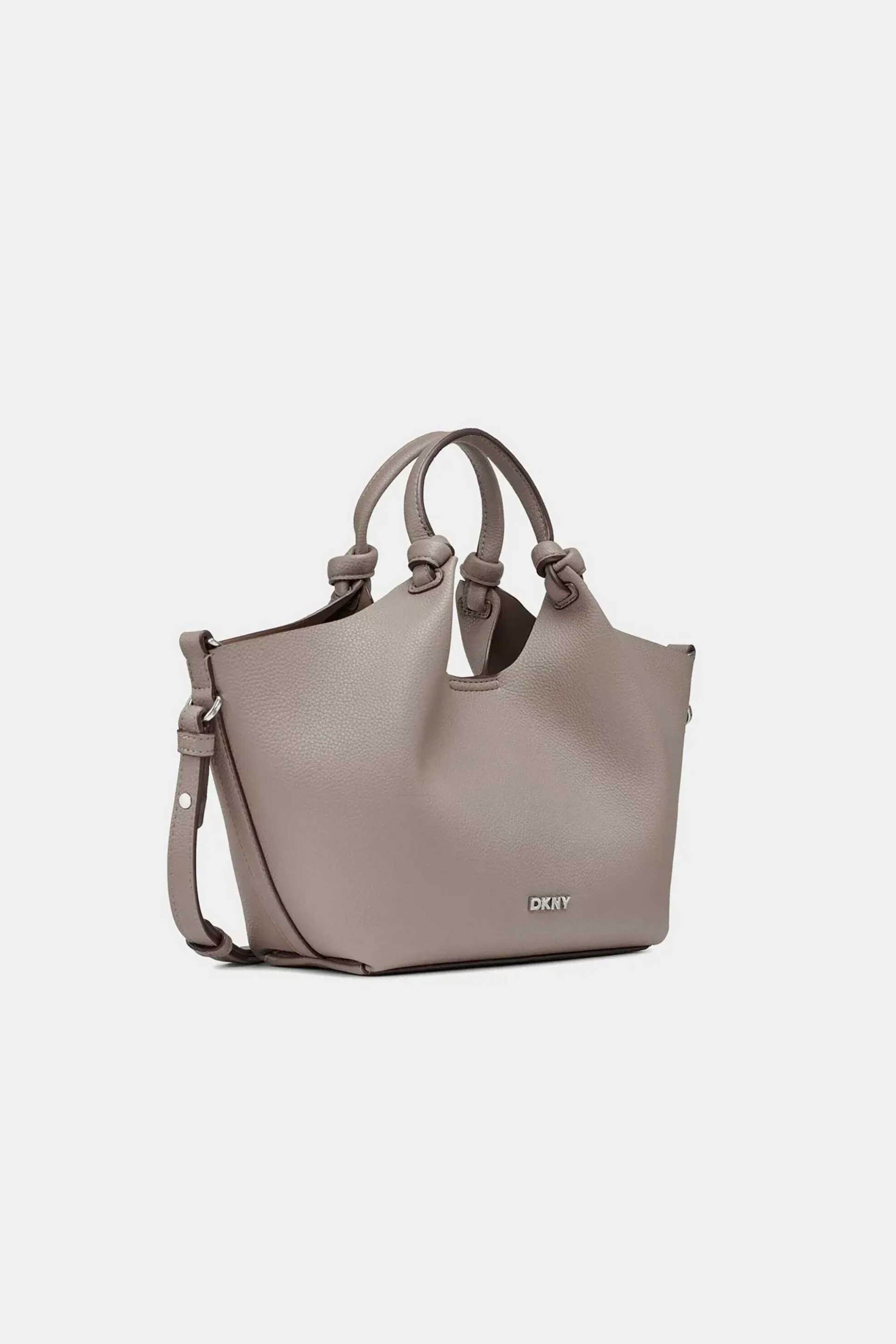 DKNY γυναικεία τσάντα χειρός με μεταλικό λογότυπο 