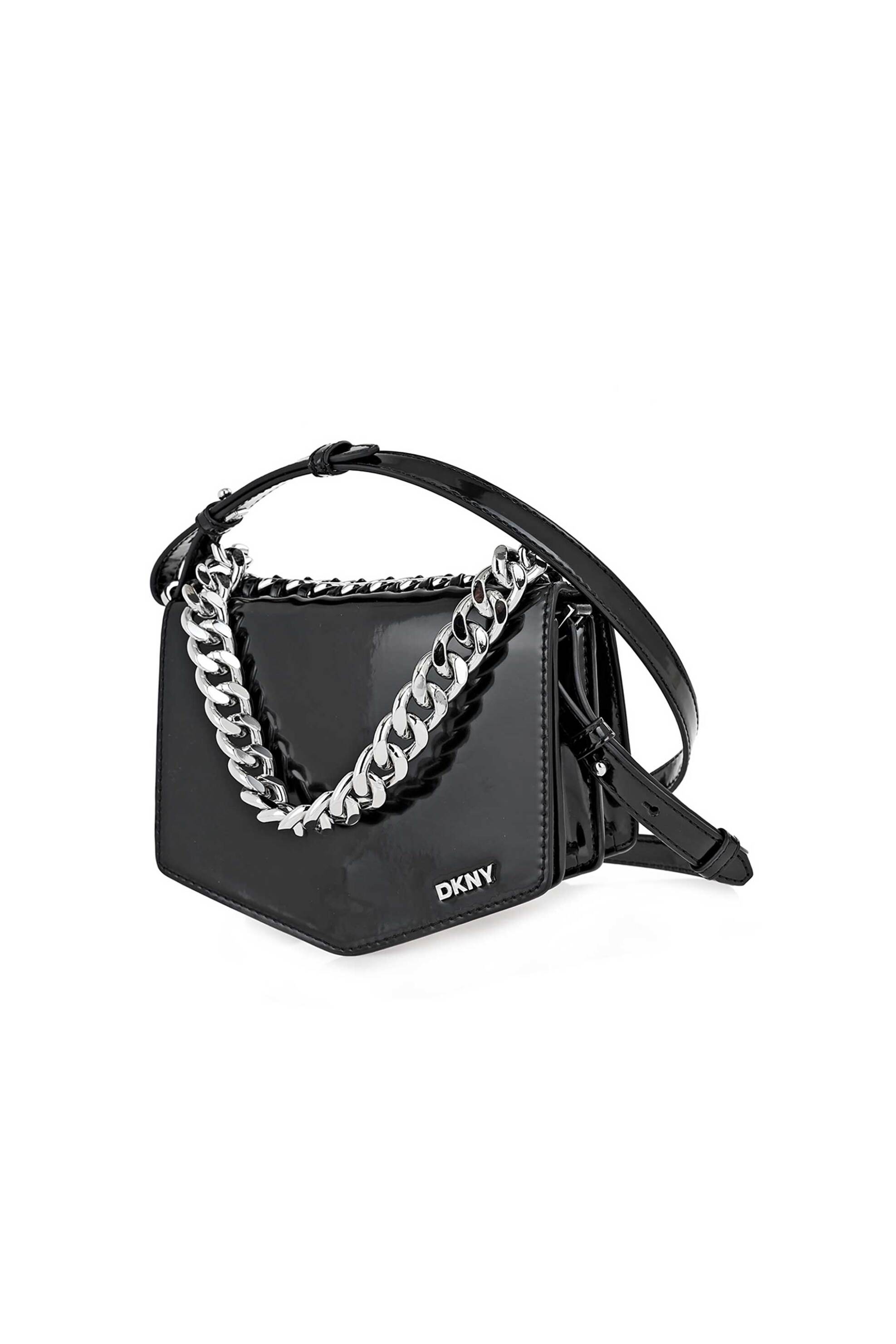 DKNY DKNY γυναικεία τσάντα crossbody με μεταλλικό λογότυπο "Riona" - R54EDO11 Μαύρο - 2