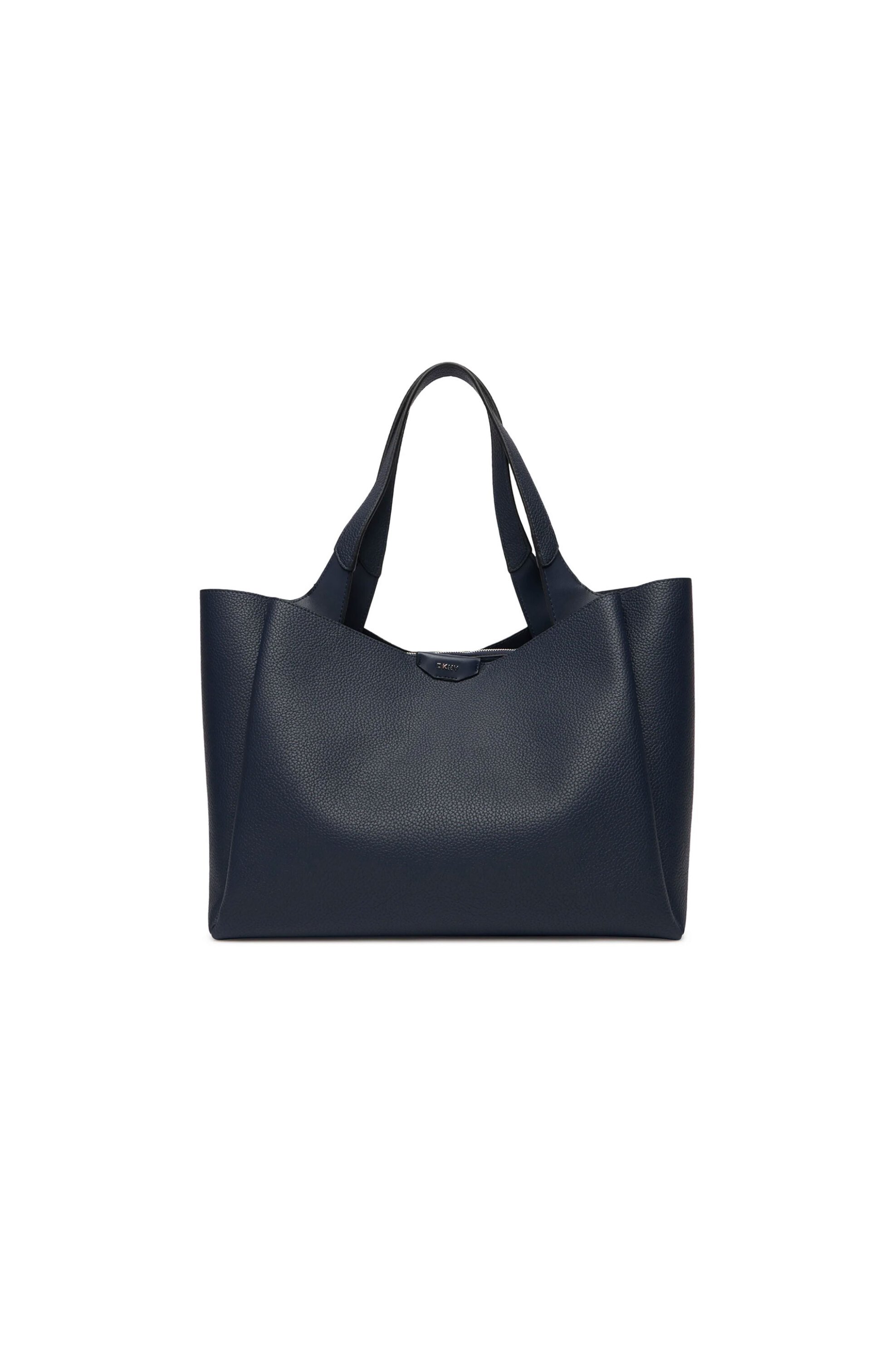 DKNY γυναικεία τσάντα tote με μεταλικό λογότυπο "Willa" - R43AYG32 Μπλε Σκούρο