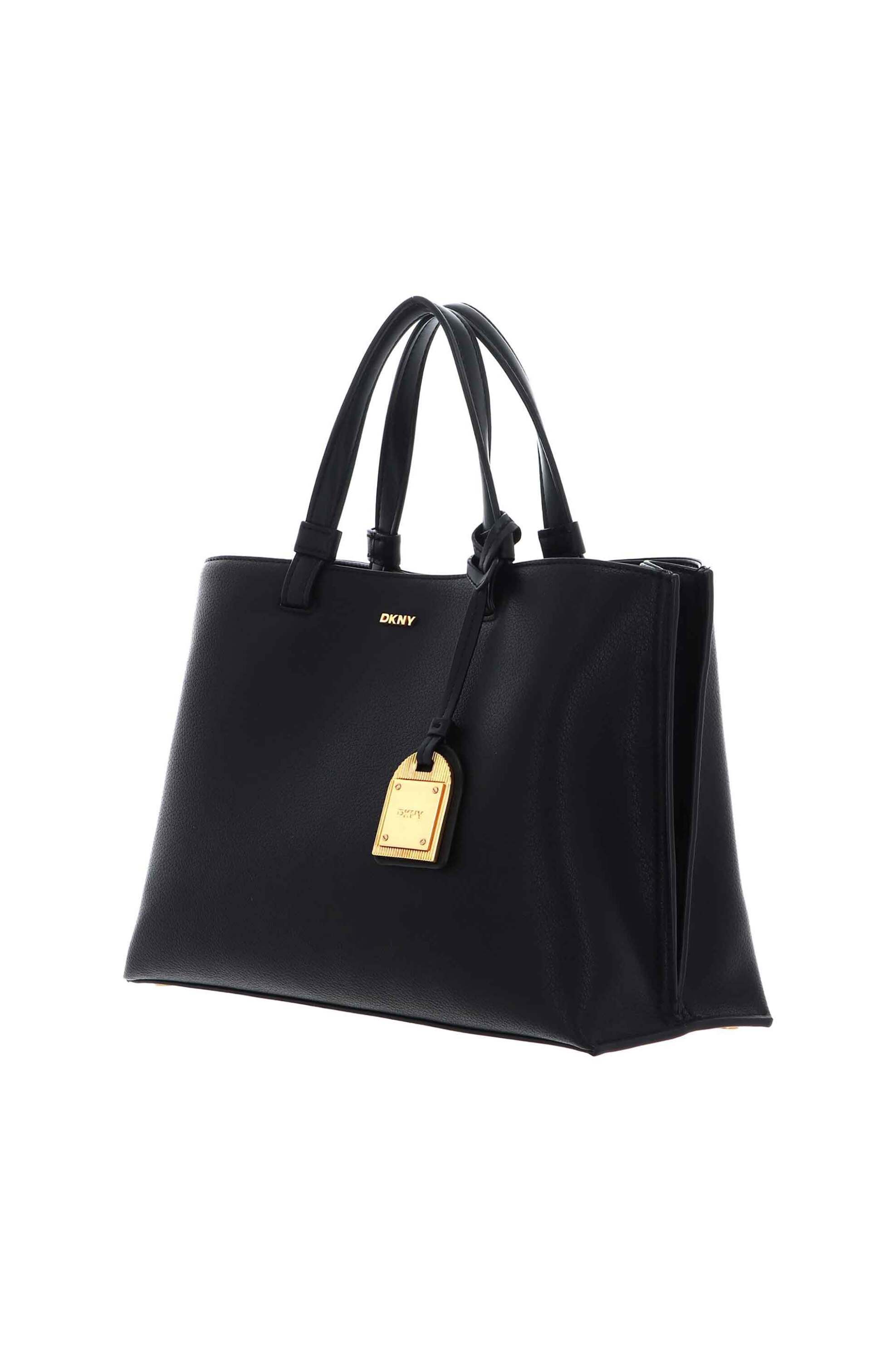 DKNY DKNY γυναικεία δερμάτινη τσάντα χειρός/crossbody "Alya" - R44D1I53 Μαύρο - 2