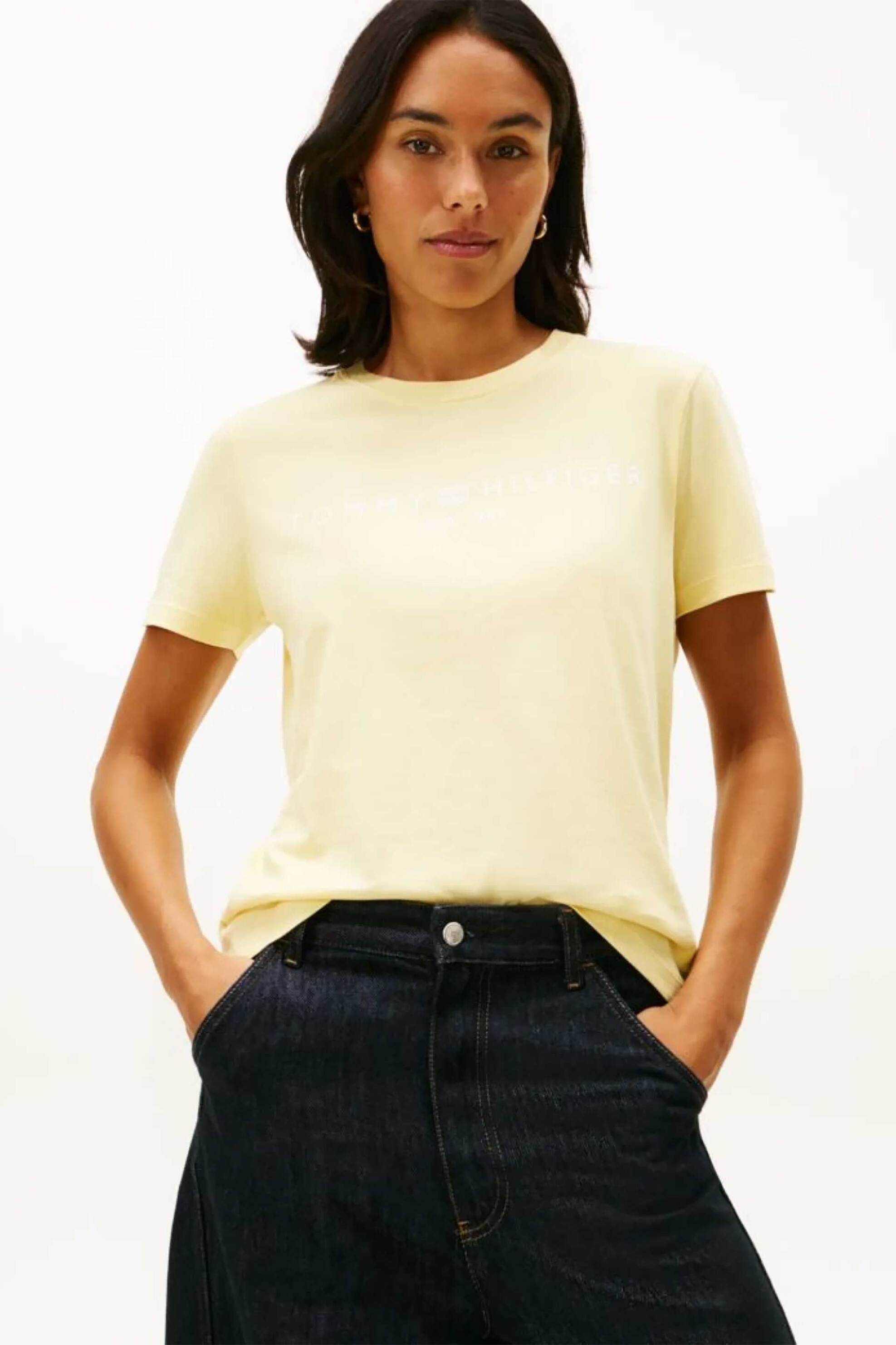 Γυναικεία ρούχα και beachwear tommy hilfiger σε κιτρινο