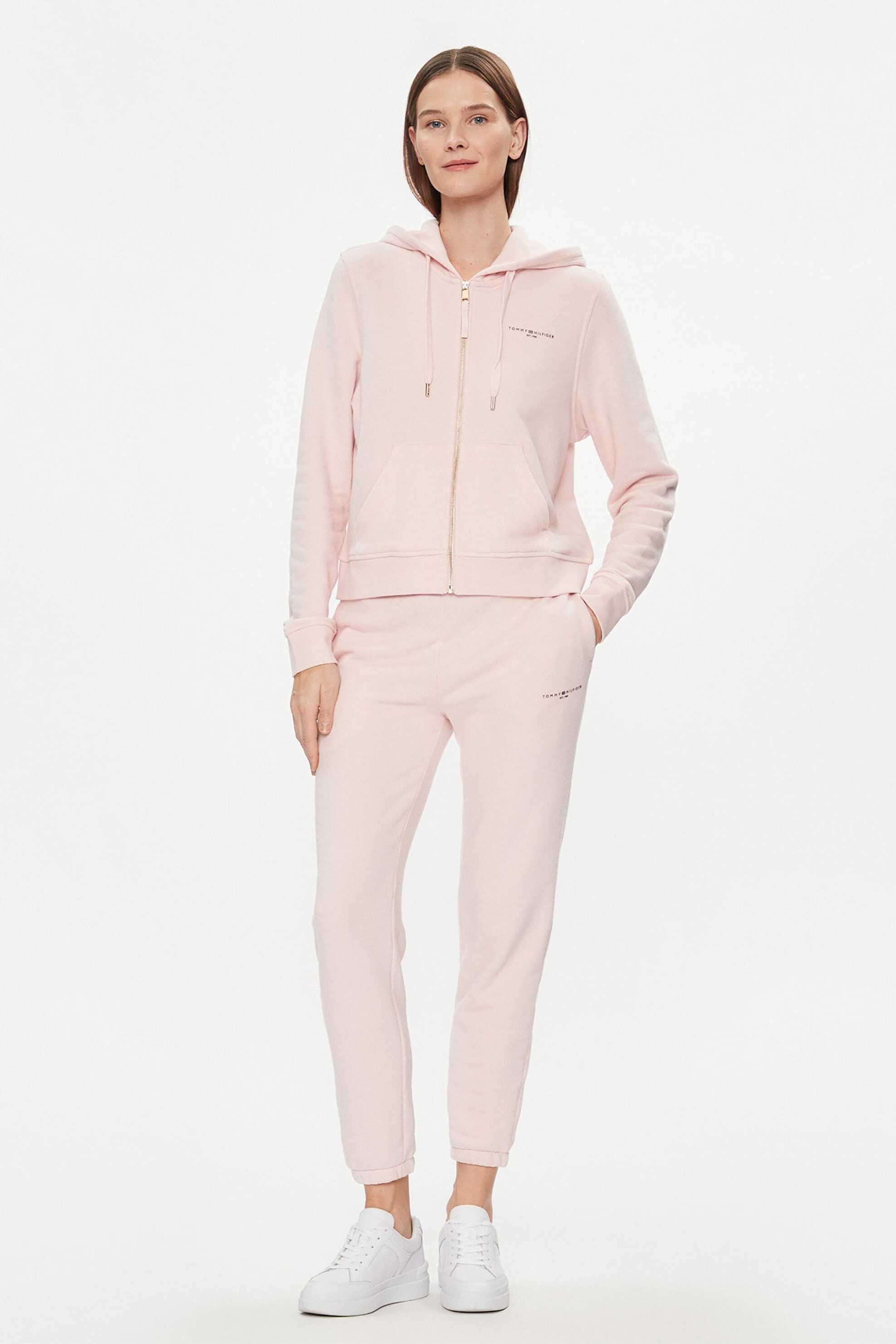 Παντελόνια φόρμας γυναικεία tommy hilfiger σε ροζ