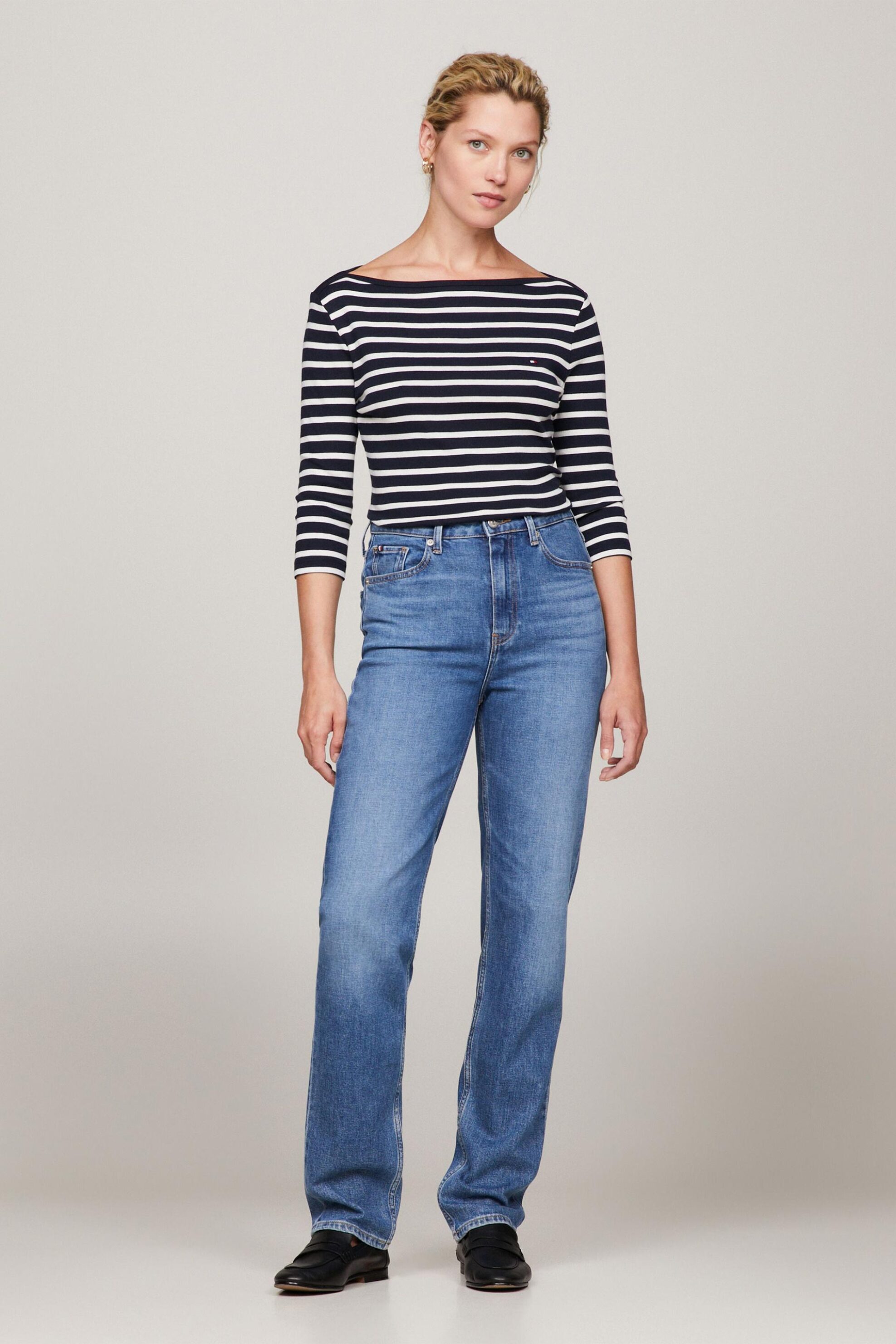 Tommy Hilfiger γυναικείο ψηλόμεσο τζην παντελόνι πεντάτσεπο Straight Fit | 27