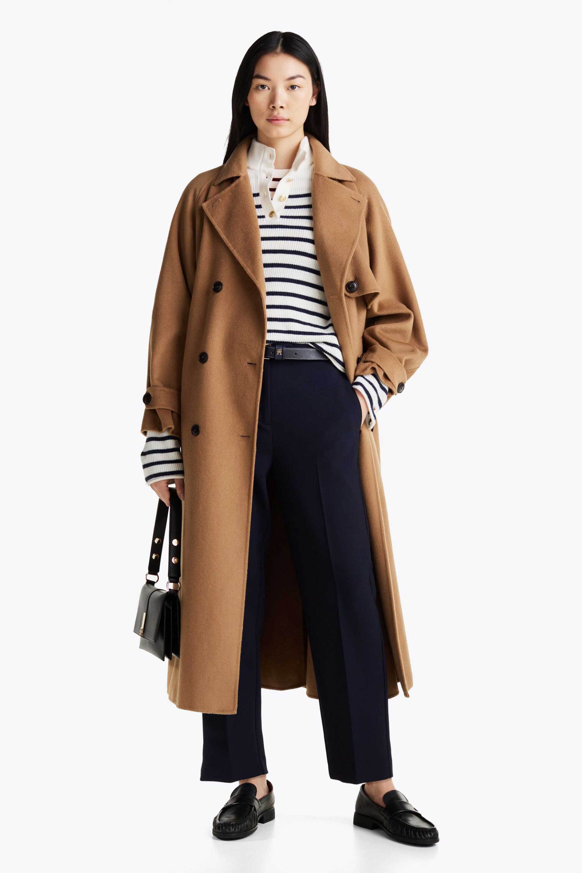 Tommy Hilfiger γυναικείο παντελόνι cropped μονόχρωμο - WW0WW44090 Μπλε Σκούρο 2025